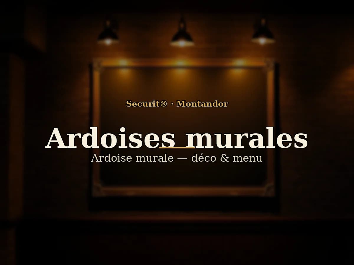 Pissarra mural Securit® per a restaurant - Hévéa — Securit® — El producte