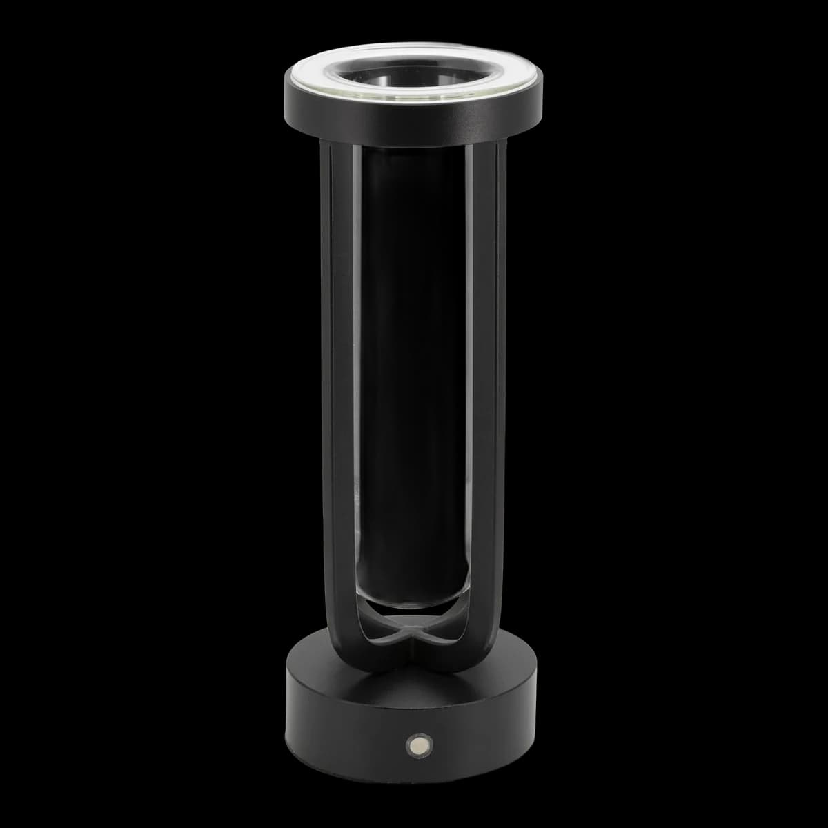Securit® Lampe de table LED sans fil "Florence" en forme de vase - Noir - Intérieur/Extérieur - Câble magnétique inclus