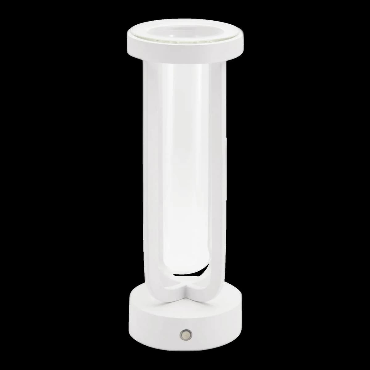 Securit® Lampe de table LED sans fil "Florence" en forme de vase - Blanc - Intérieur/Extérieur - Câble magnétique inclus