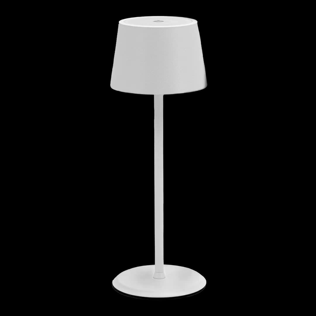 Securit® Lampe de table LED sans fil "Monte-Carlo" - Blanc - Intérieur/Extérieur - Câble magnétique inclus
