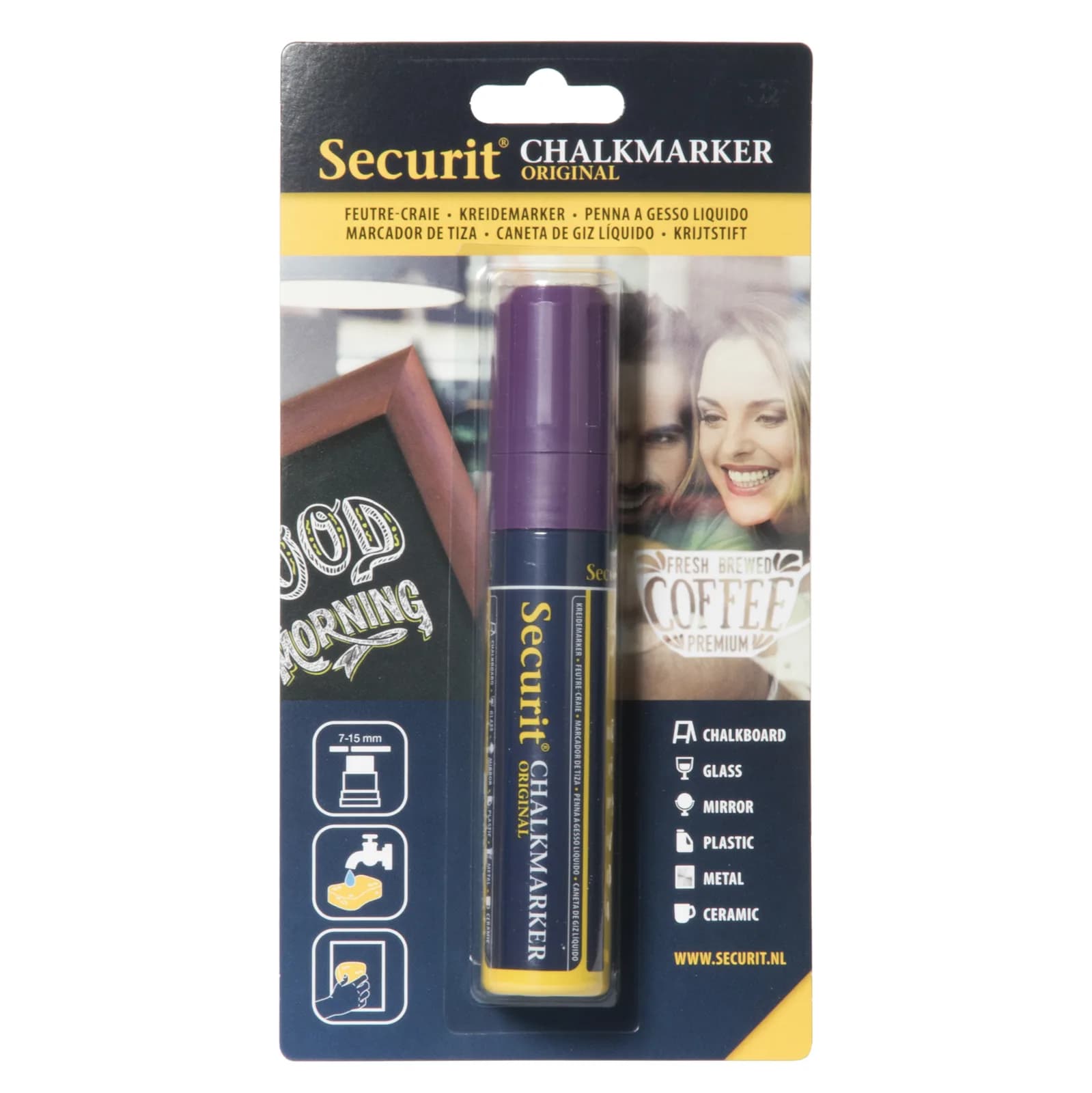 Securit® Flüssigkreide-Marker Grün - Spitze 7-15mm