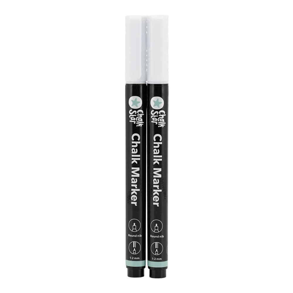 ChalkArt® Kreidemarker Weiß 2er-Blister - Spitze 1-2mm