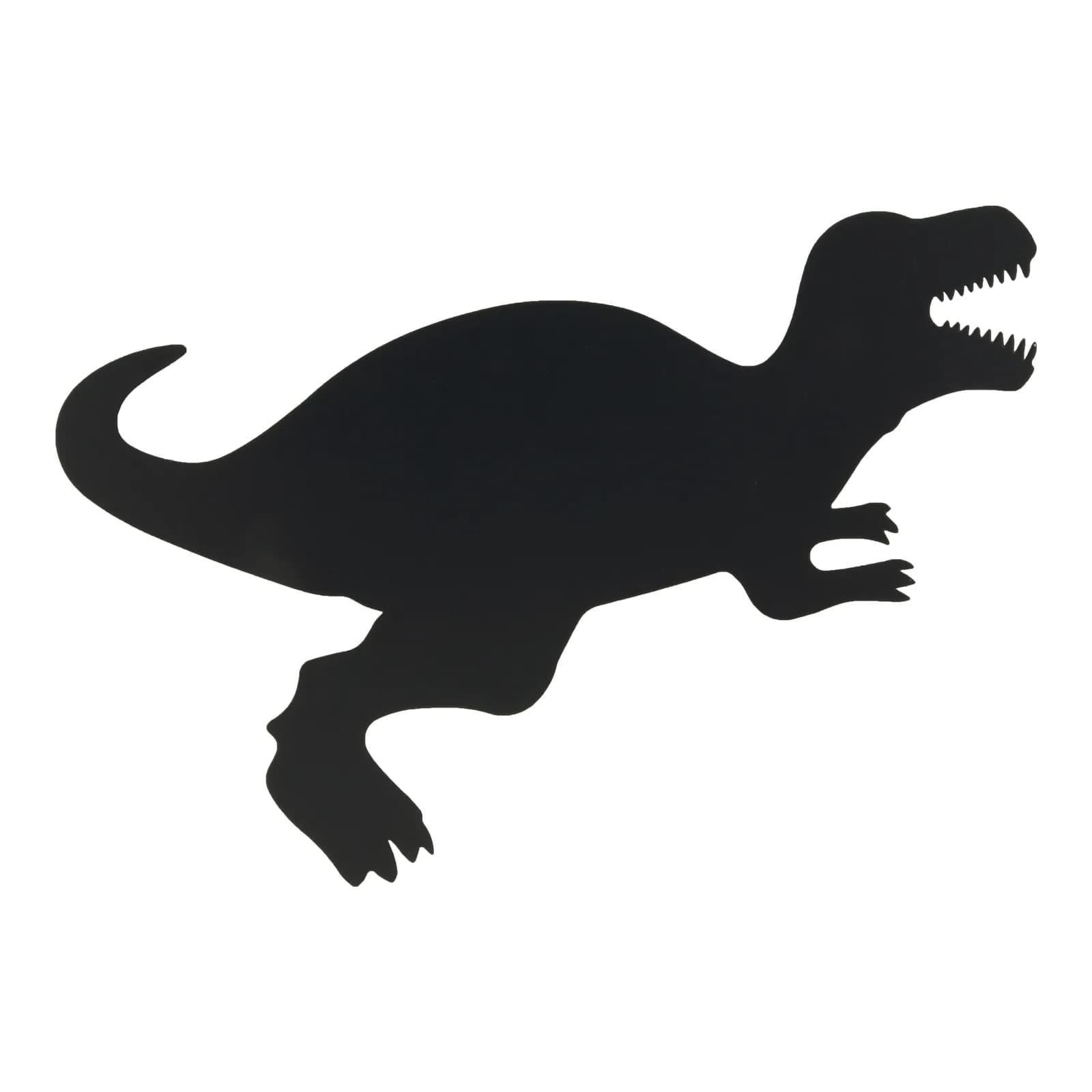 Securit® Silhouette Dinosaurier Schiefertafel - Kreidestift und Klett-Befestigungsset - 30x50cm