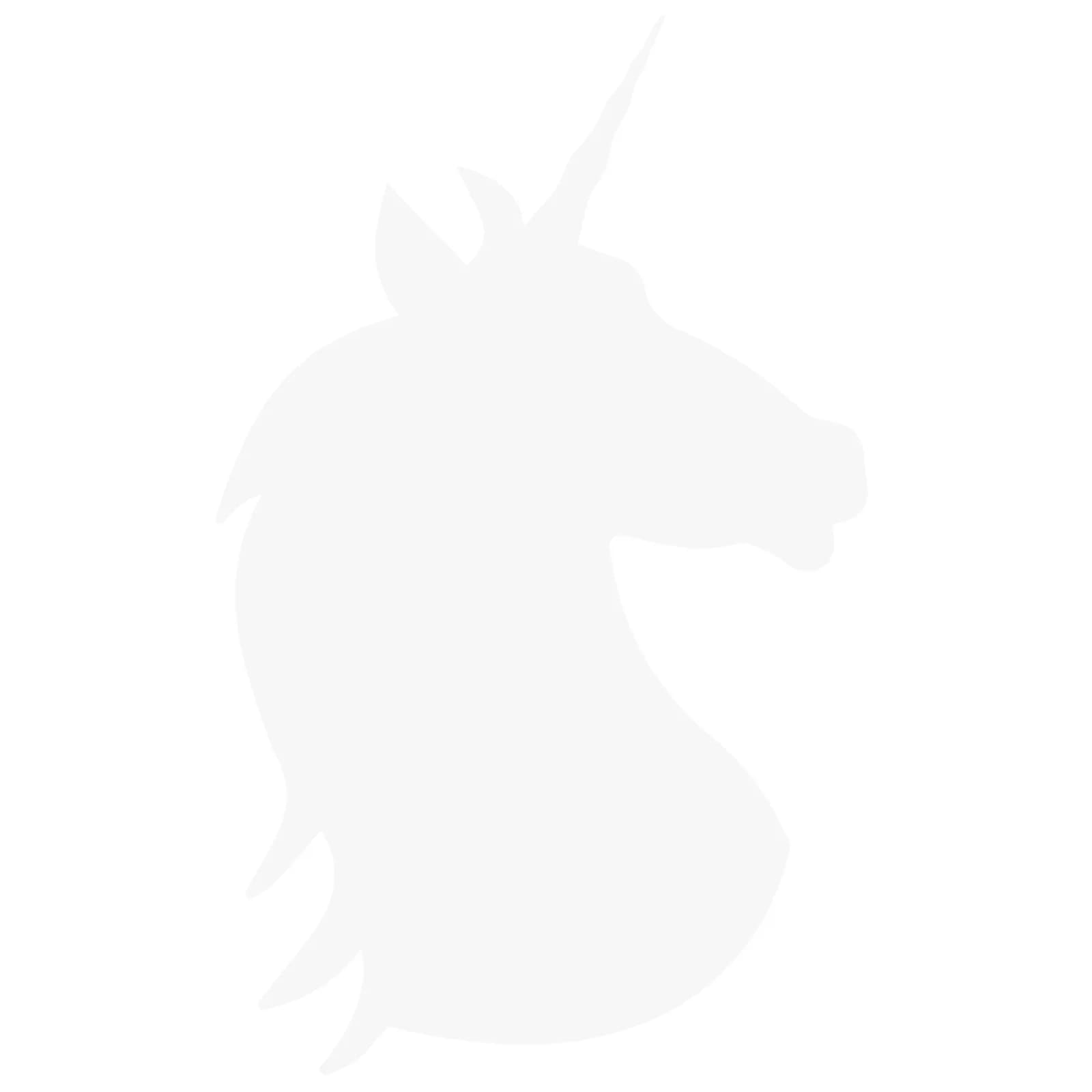 Securit® Silhouette Tafel “Einhorn” weiß, mit Kreidestift