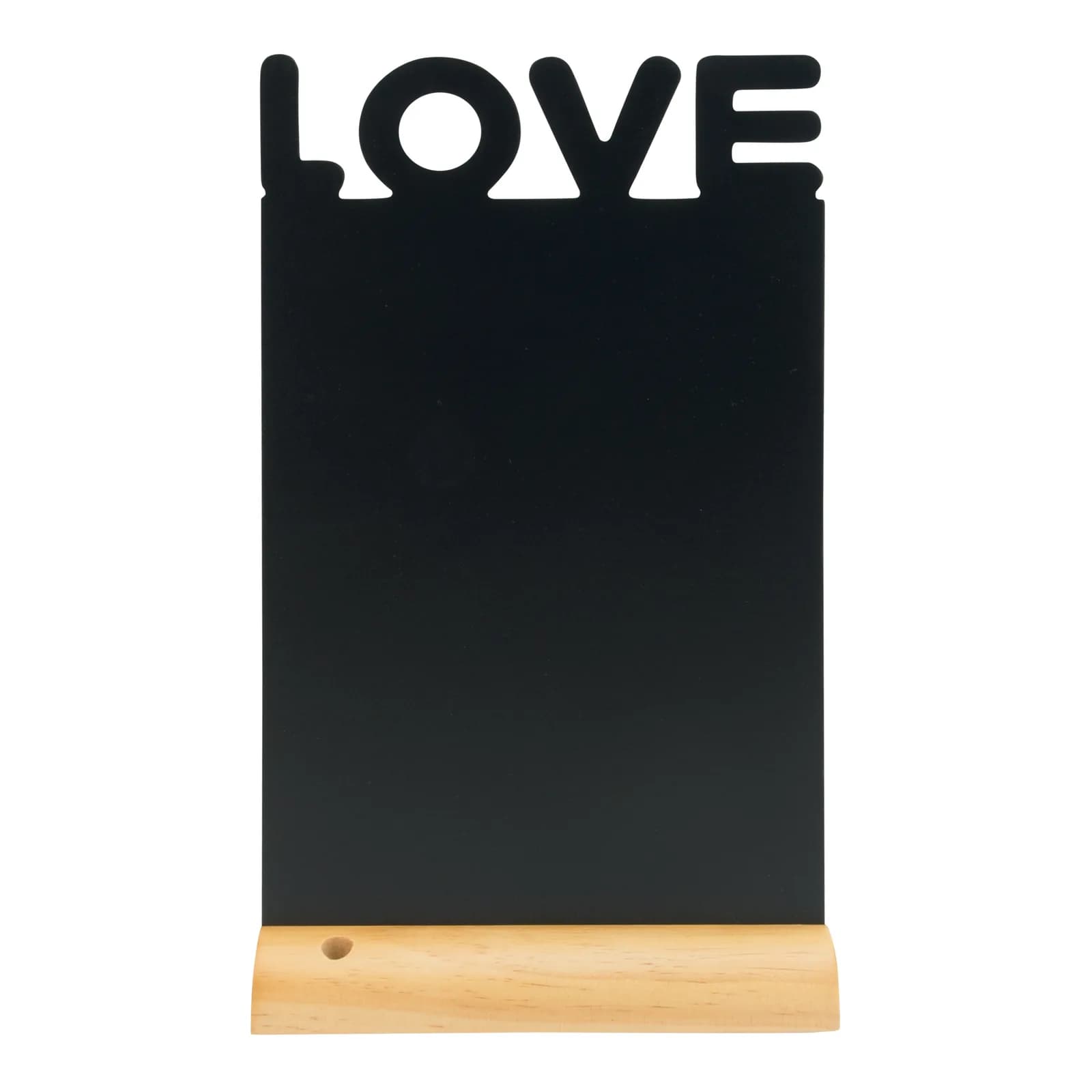 Securit® Silhouette Love Tafel – Holzsockel – Kreidestift inklusive