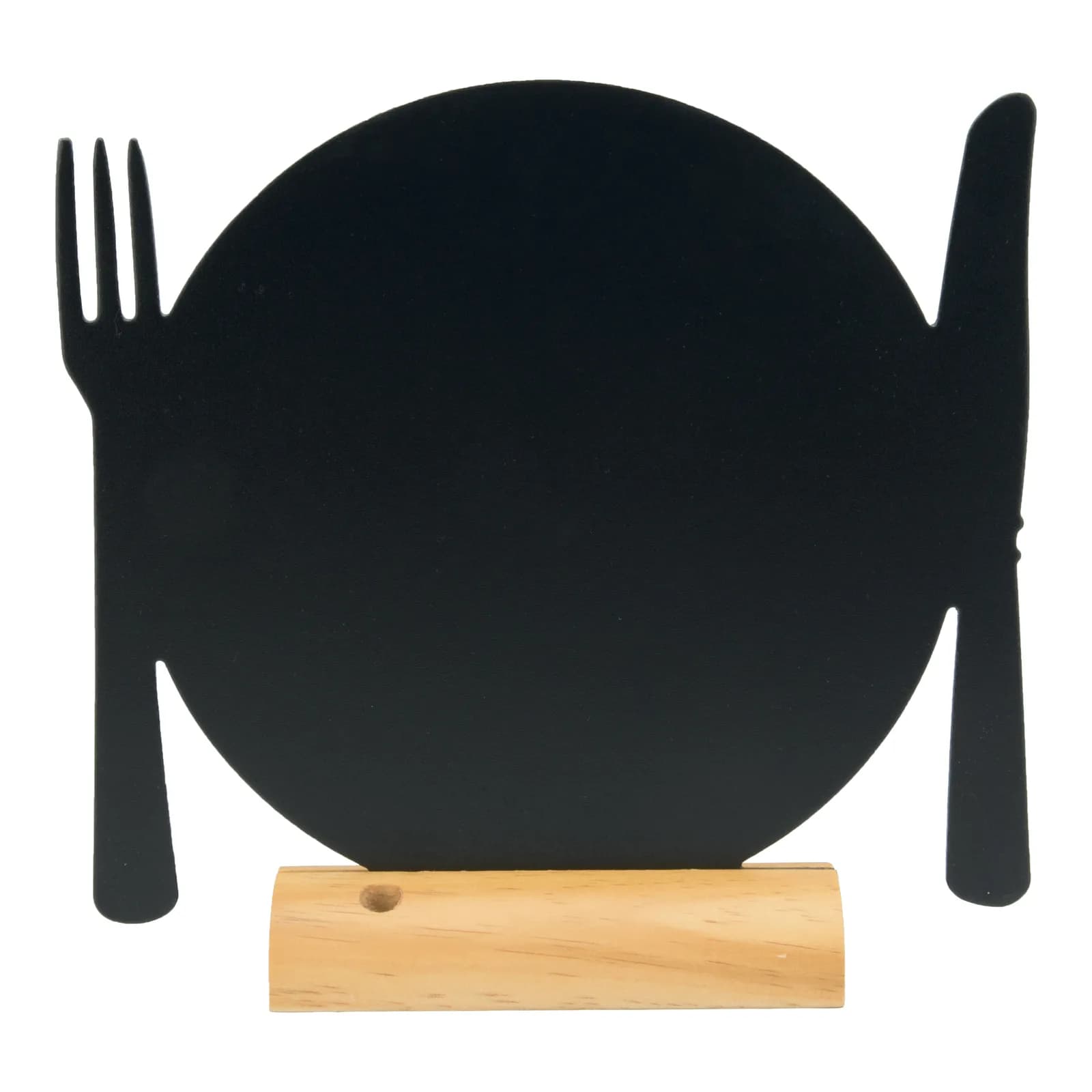 Securit® Silhouette Teller Tafel – Holzsockel – Kreidestift inklusive