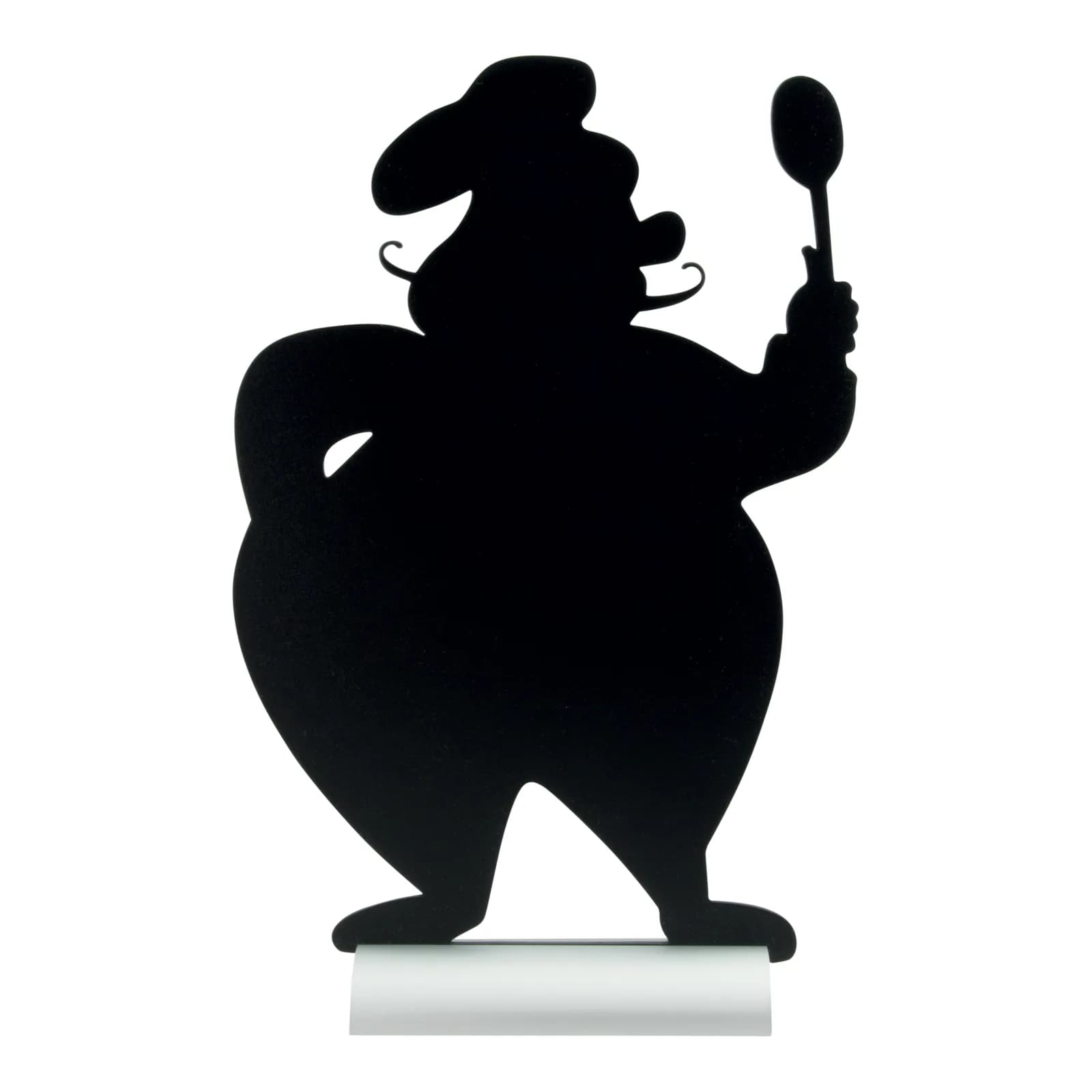 Securit® Silhouette Chef Tafel – Aluminiumbasis – Kreidestift inklusive