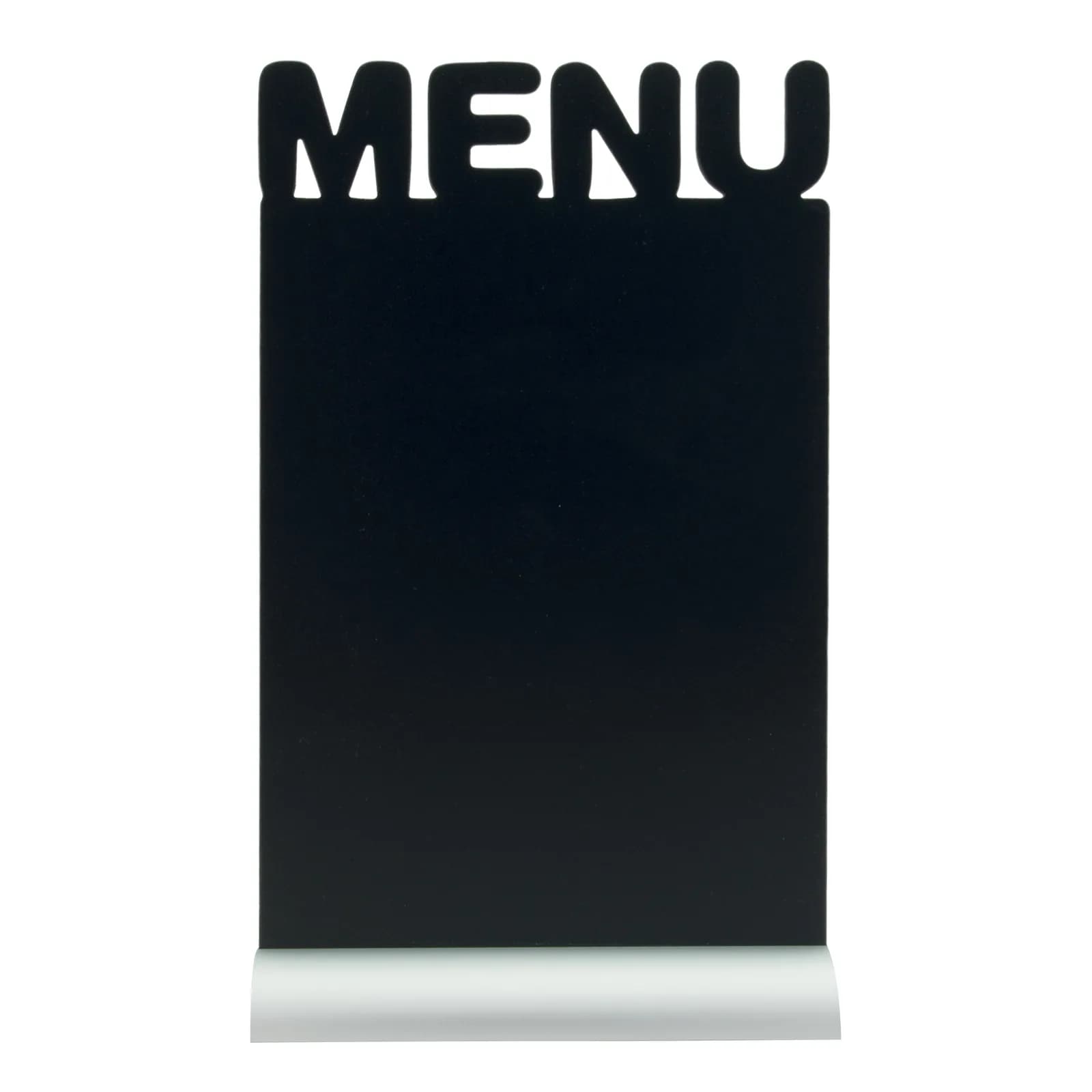Securit® Silhouette Menü Tafel – Aluminiumbasis – Kreidestift inklusive