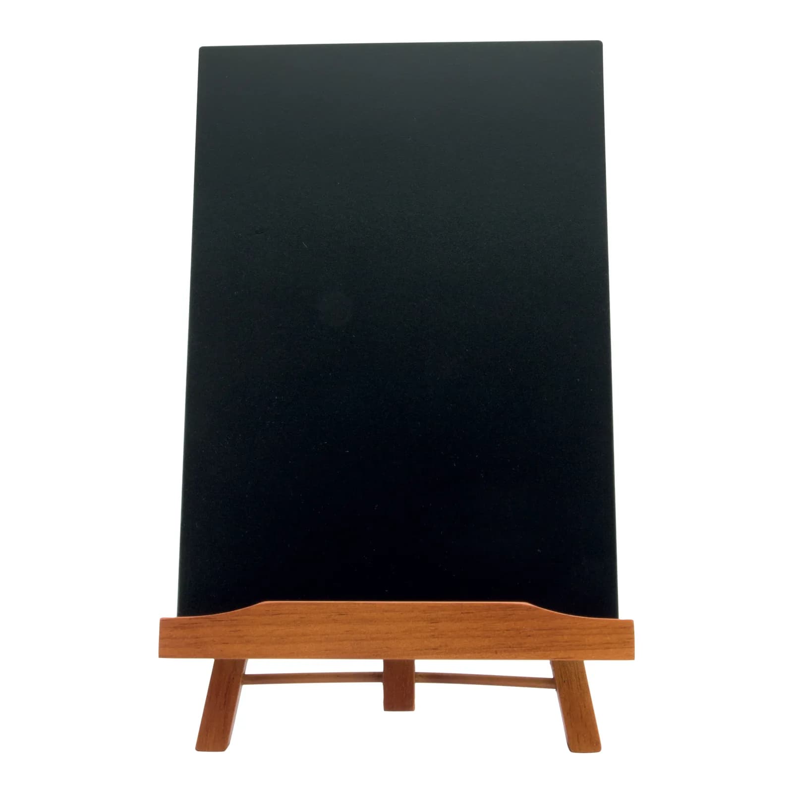 Securit® Tischaufsteller - A4 Schiefertafel inkl. - Holz mit Mahagoni-Hochglanzlackierung 36x22cm