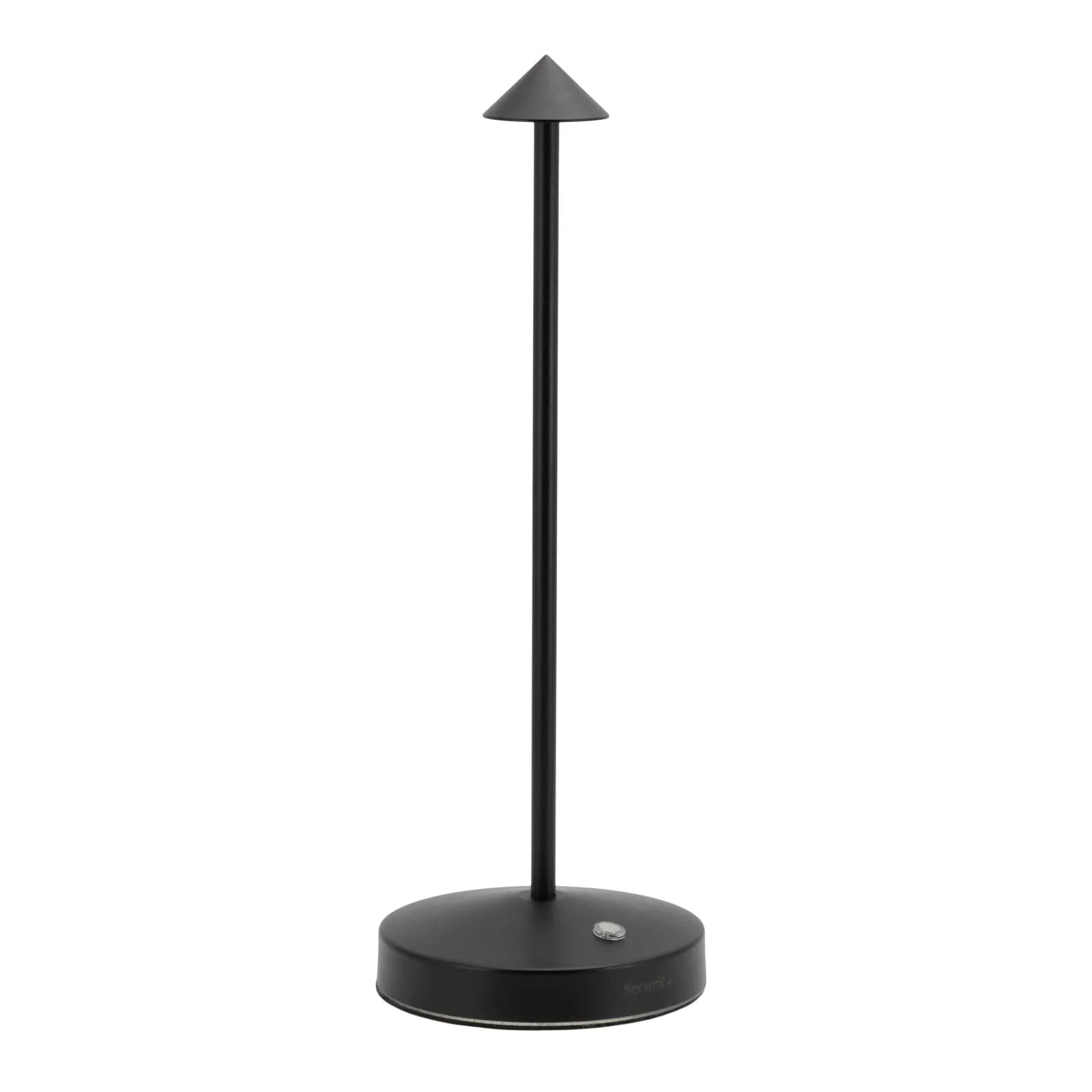 Securit® Angelina draadloze led-tafellamp — zwart — binnen/buiten — met magnetische laadkabel