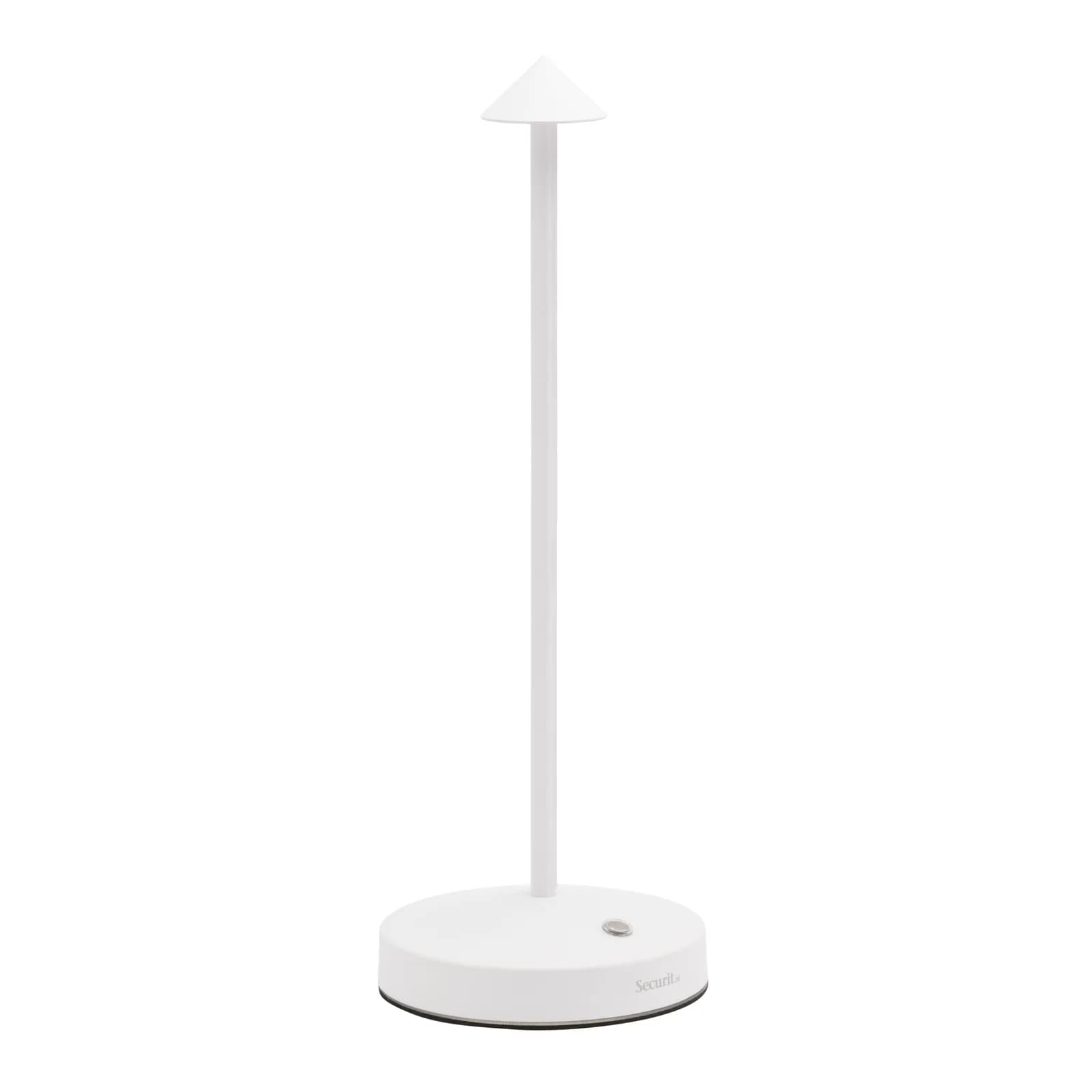 Securit® Angelina draadloze led-tafellamp — wit — binnen/buiten — met magnetische laadkabel
