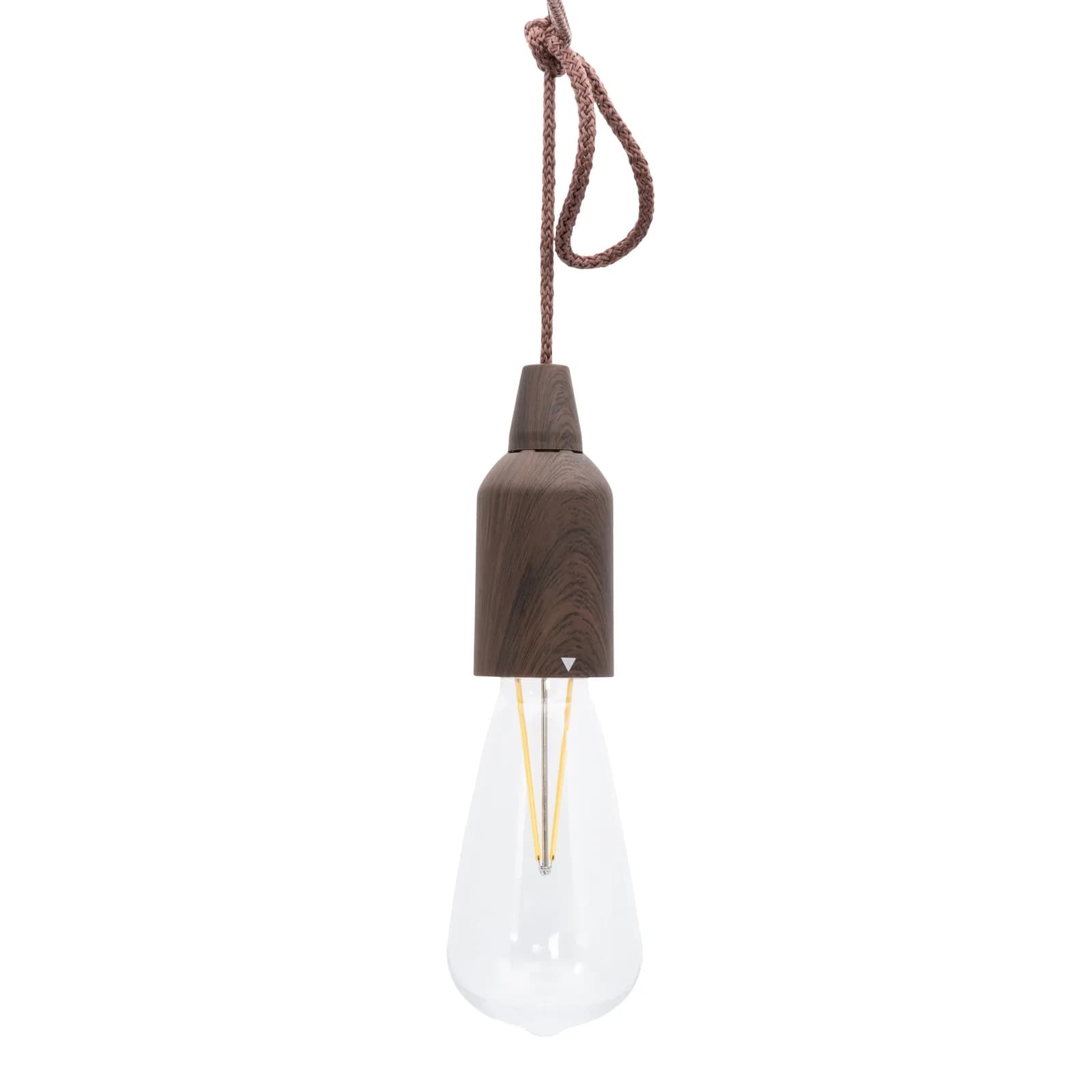 Securit® Copenhagen led-tafellampen — set van 3 (bruin) — binnen/buiten — magnetische laadkabel
