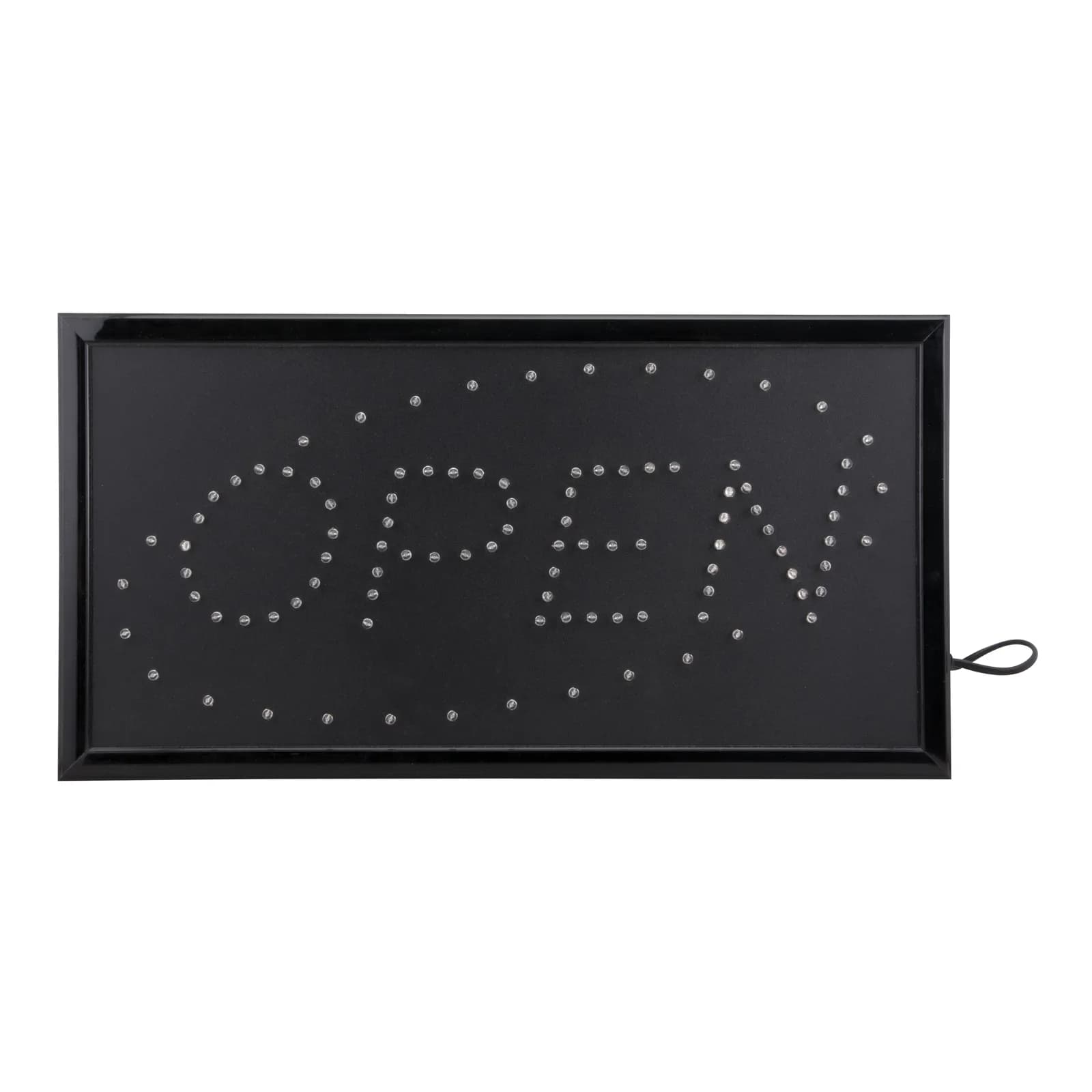 Securit® LED-Schild "OPEN" - Rotblaues Blinklicht - 220V AC Adapter + 130cm Kabel