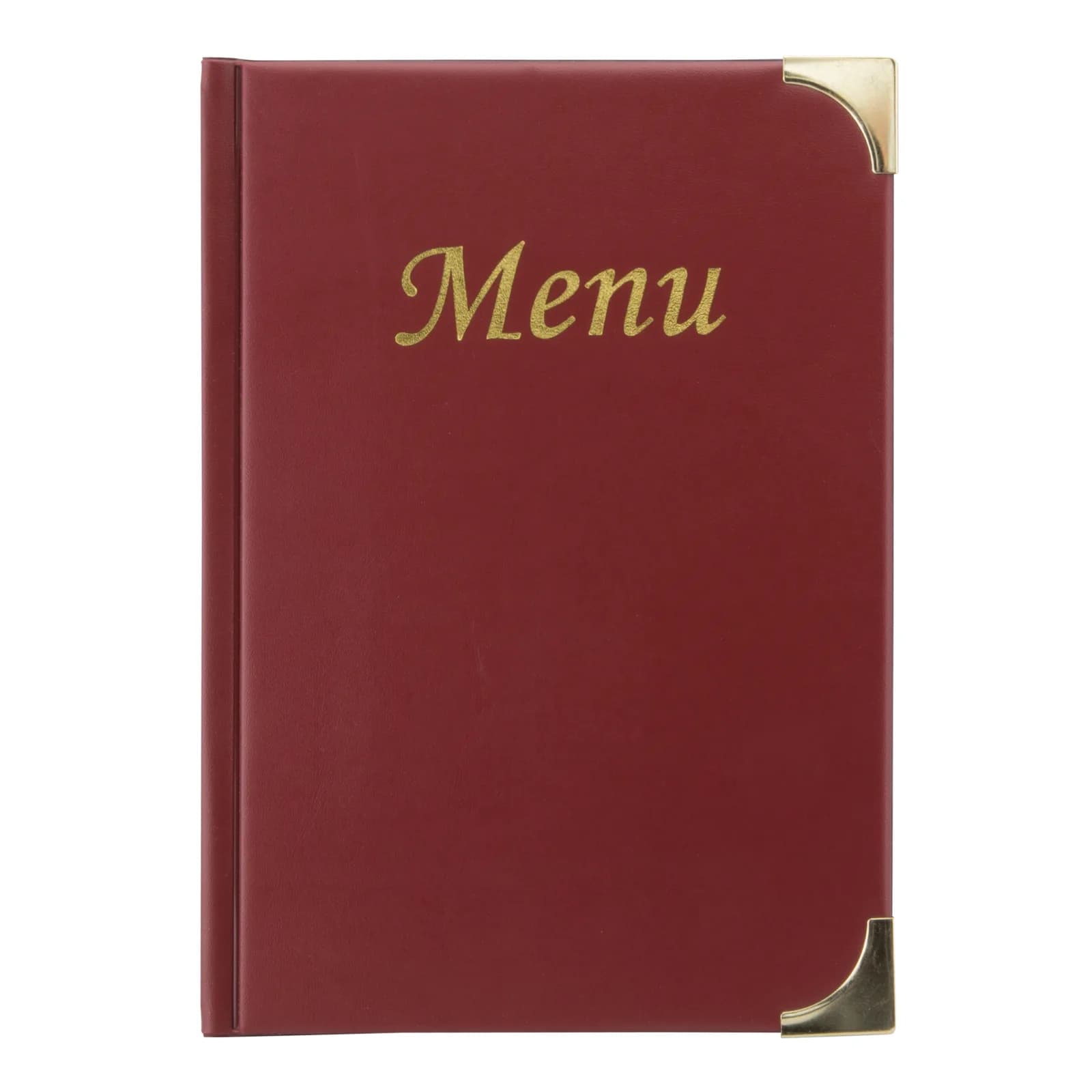 Securit® Protège-menu A5 "Basic" - Bordeaux - 4 vues