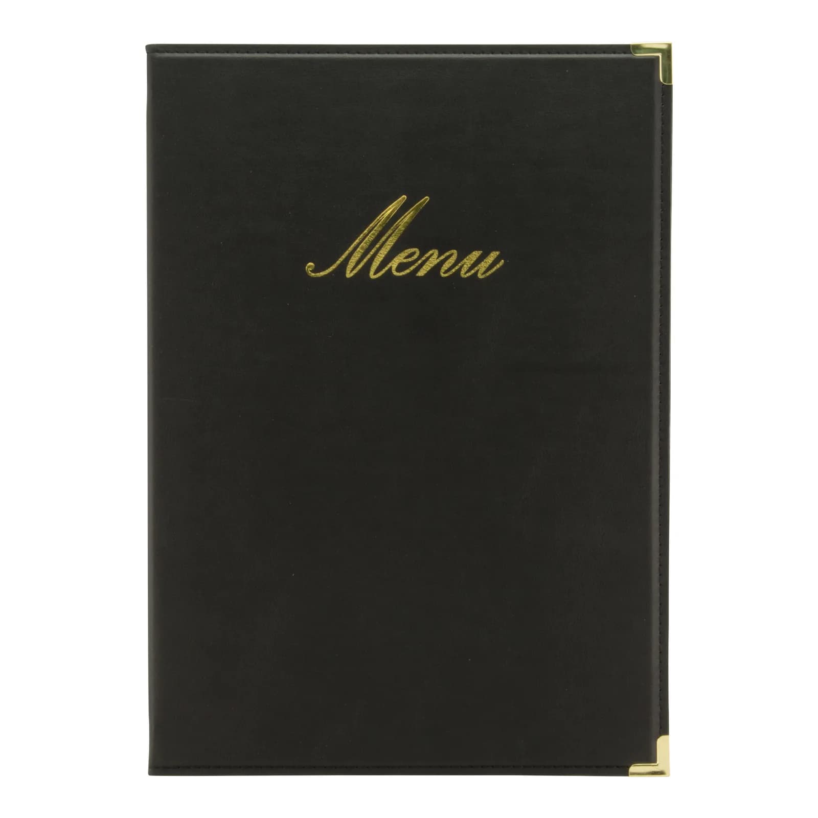 Securit® Carta de menú imitació cuir gamme Clàssica A4, 1 double insert inclòs (presenta 4 pàgines A4)