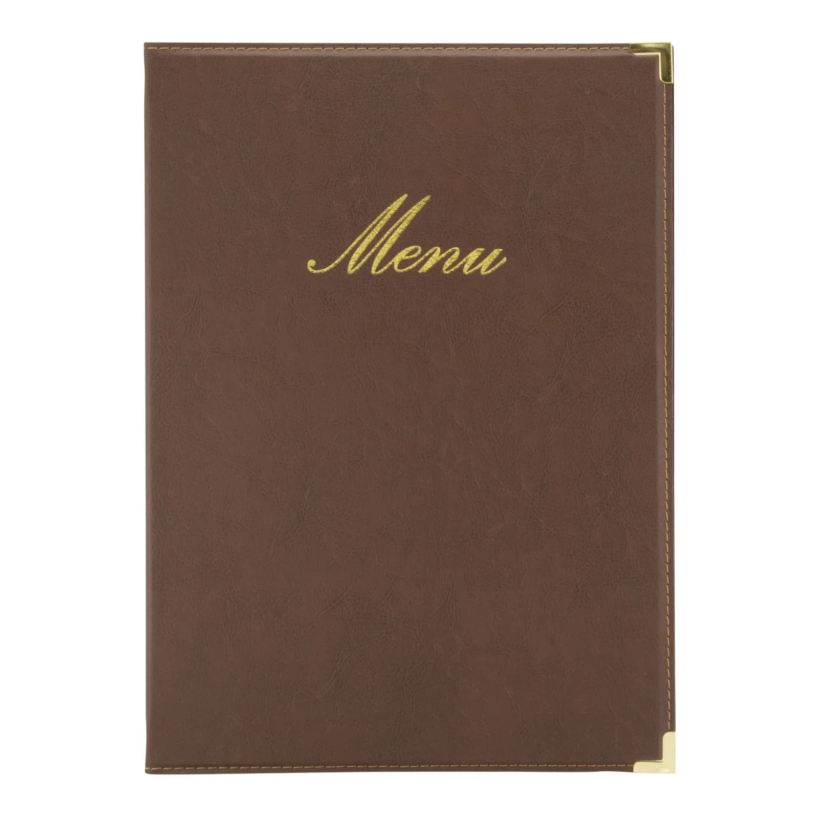 Securit® Carta de menú imitació cuir gamme Clàssica A4, 1 double insert inclòs (presenta 4 pàgines A4)