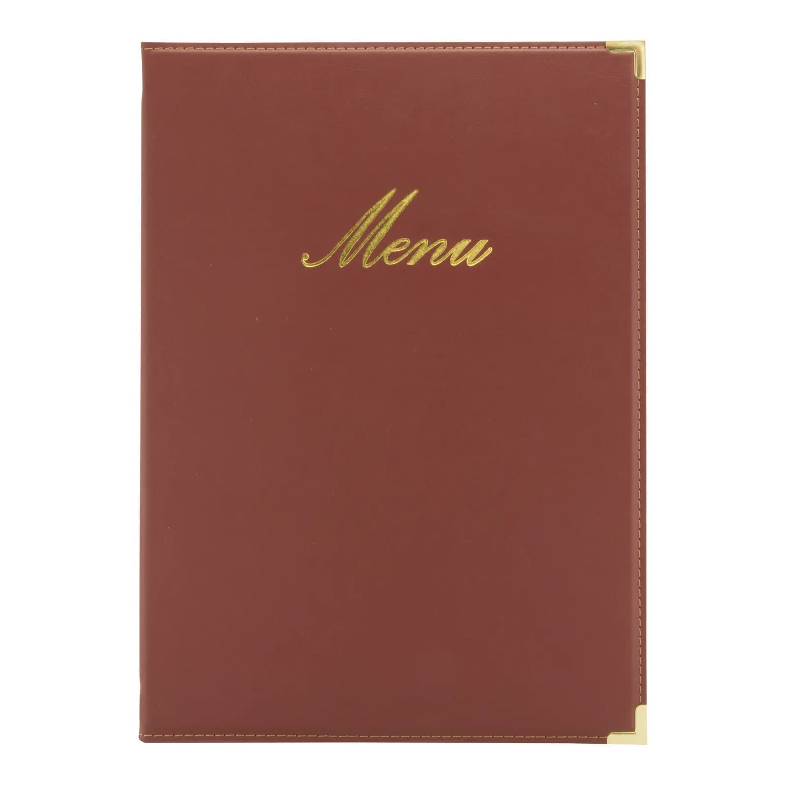 Securit® Carta menú simil cuir Clàssica A4, 1 doble insert (4 pàgines A4)