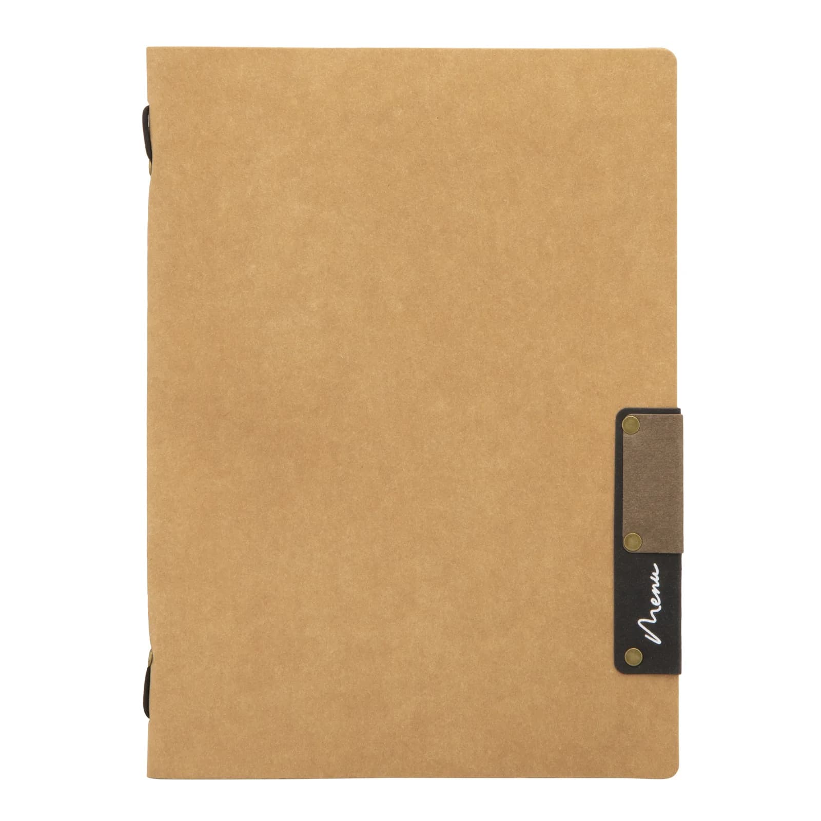 Securit® Protège-menu A5 "Nature" - Beige - Fibre naturelle - 4 vues