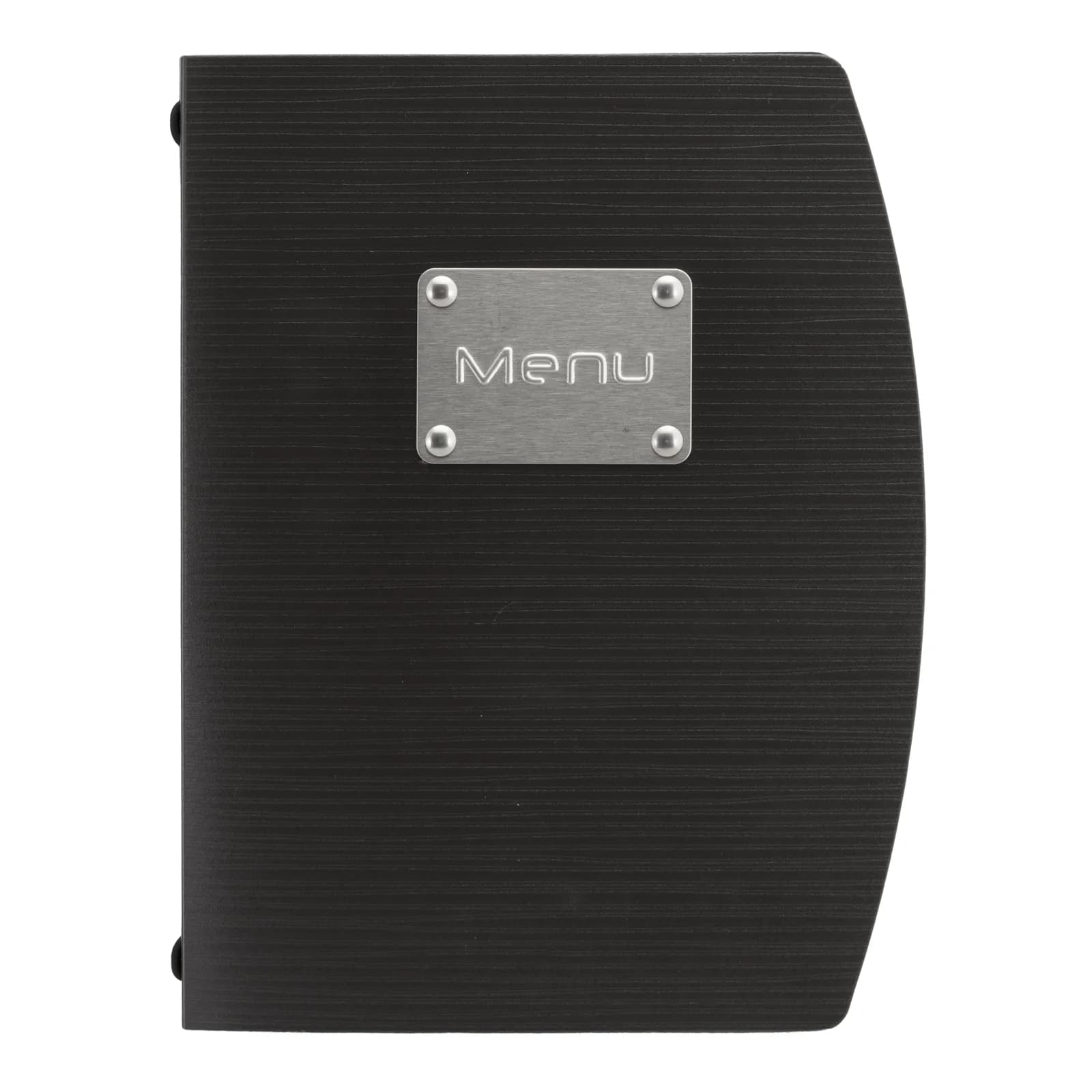 Securit® Protège-menu A5 "Rio" - Noir - Plaque "Menu" incluse - 4 vues