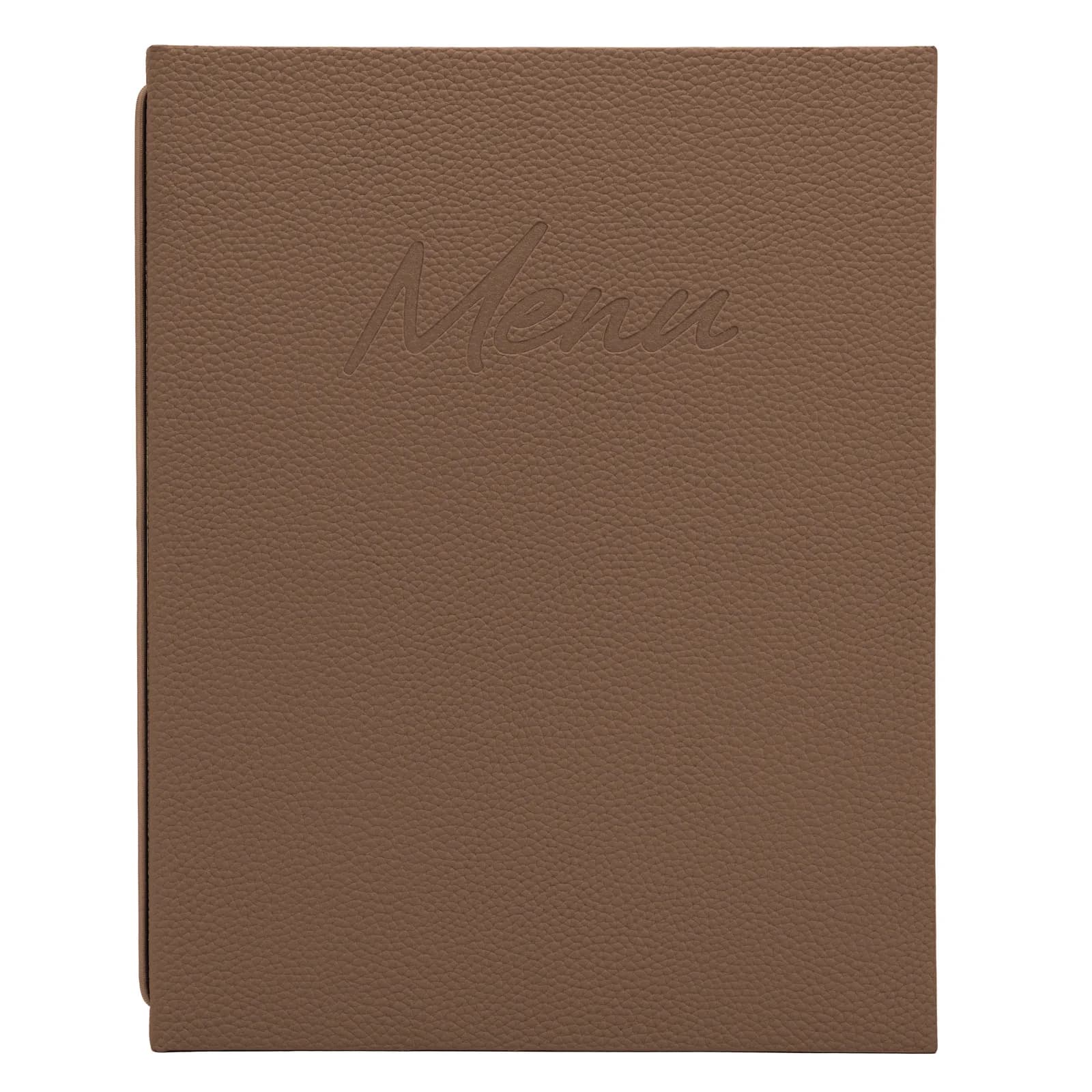 Securit® Menüschutz A4 "Signature" - Hellbraun - 4-teilig