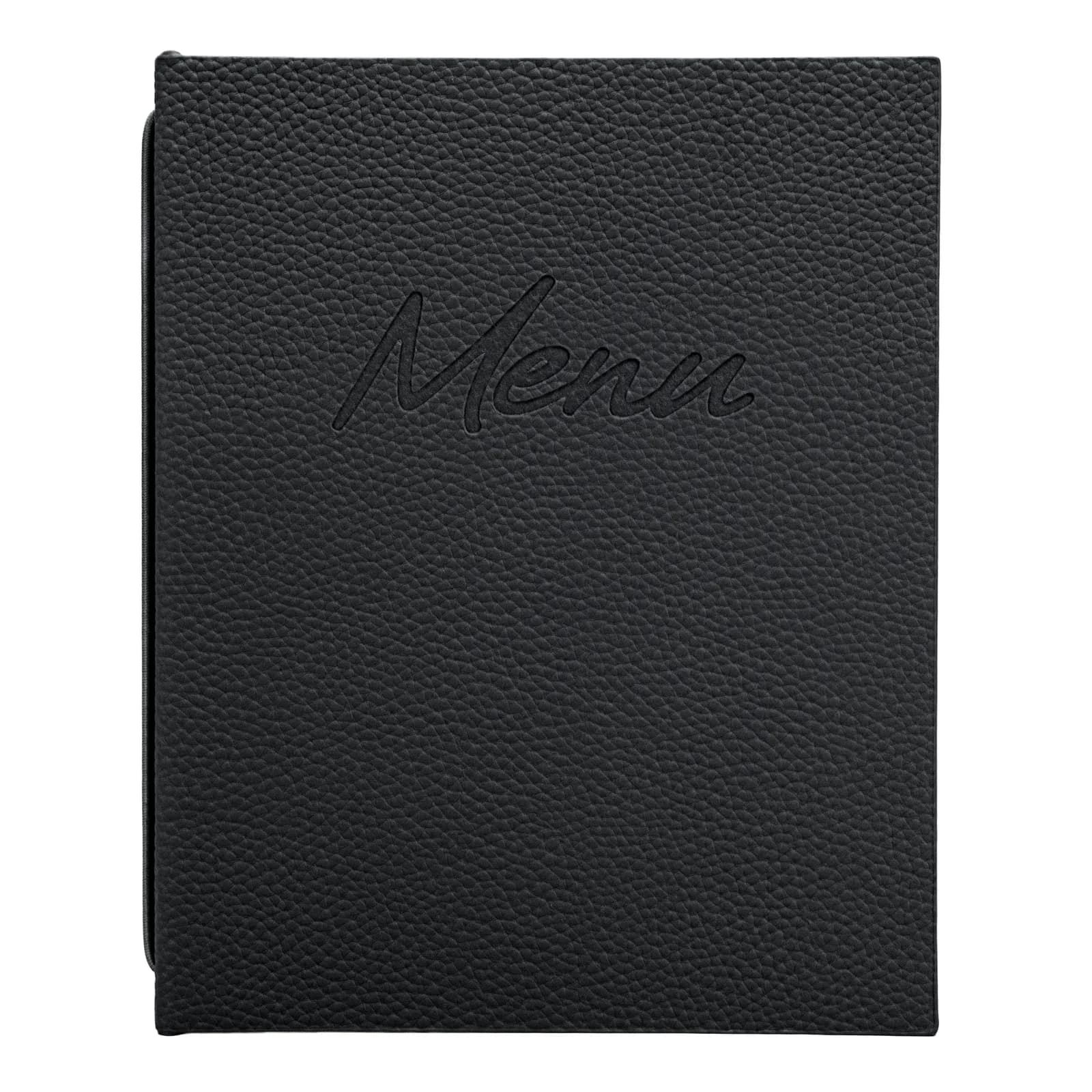 Securit® Protège-menu A5 "Signature" - Noir - 4 vues