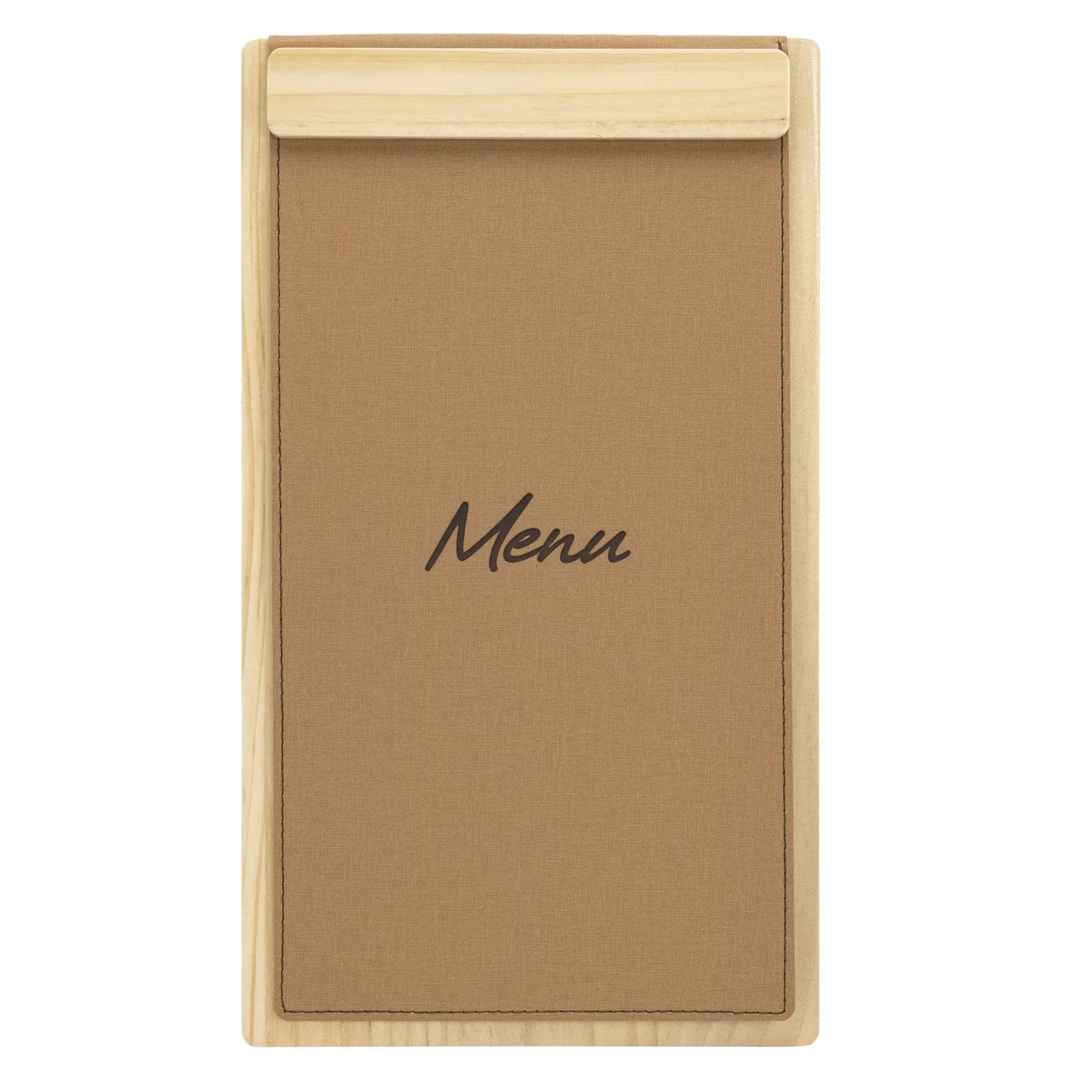 Securit® Protège-menu A45 "Signature" Wood magnétique - Marron clair