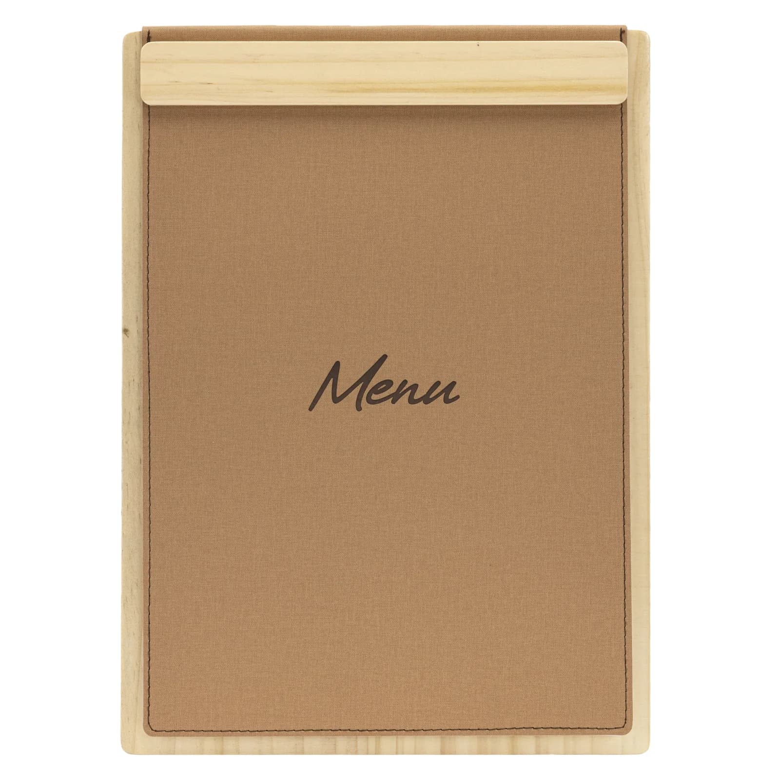 Securit® Menüschutz A4 "Signature" Wood magnetisch – Hellbraun