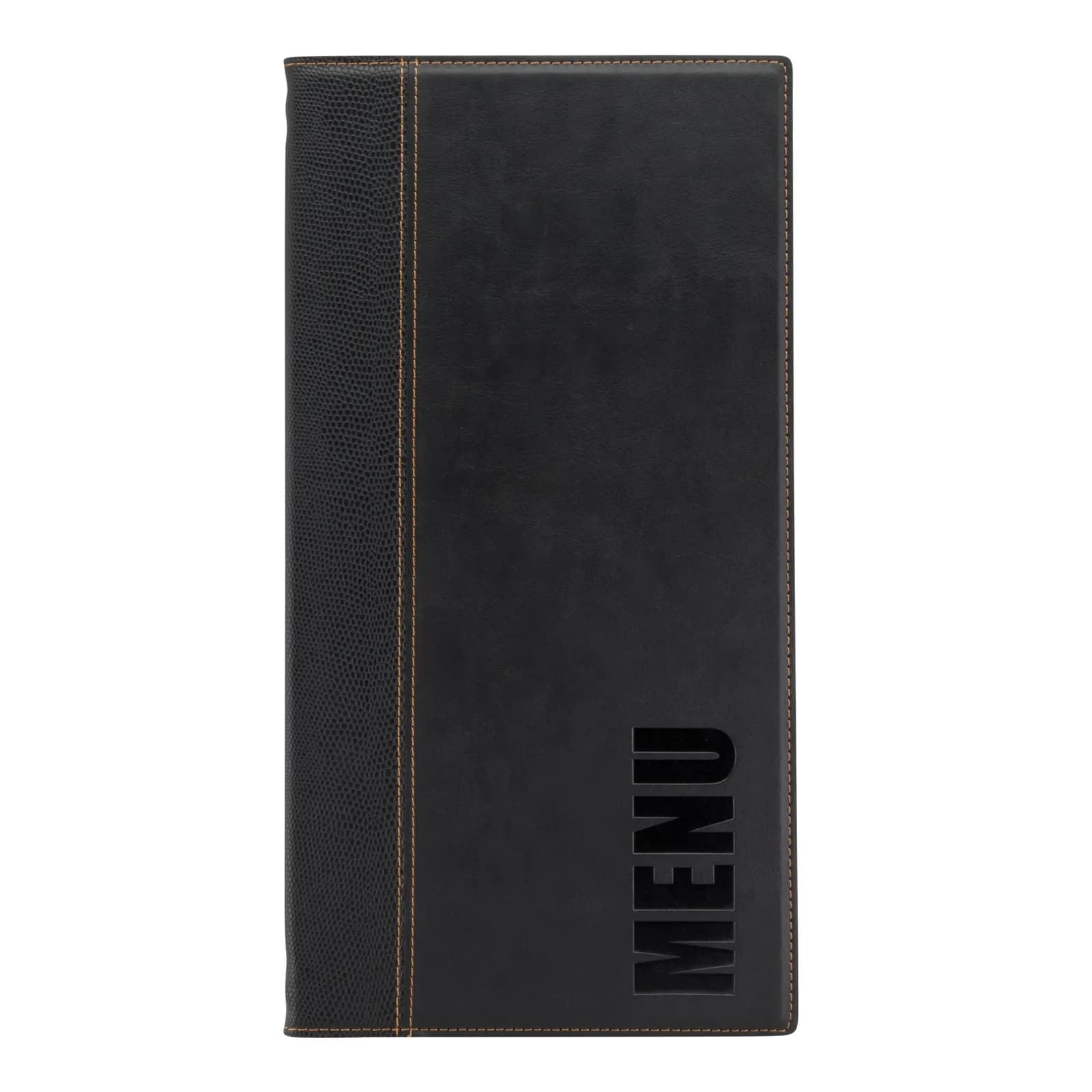 Securit® Protège-menu A45 "Trendy" - Noir - Simili-cuir - 4 vues