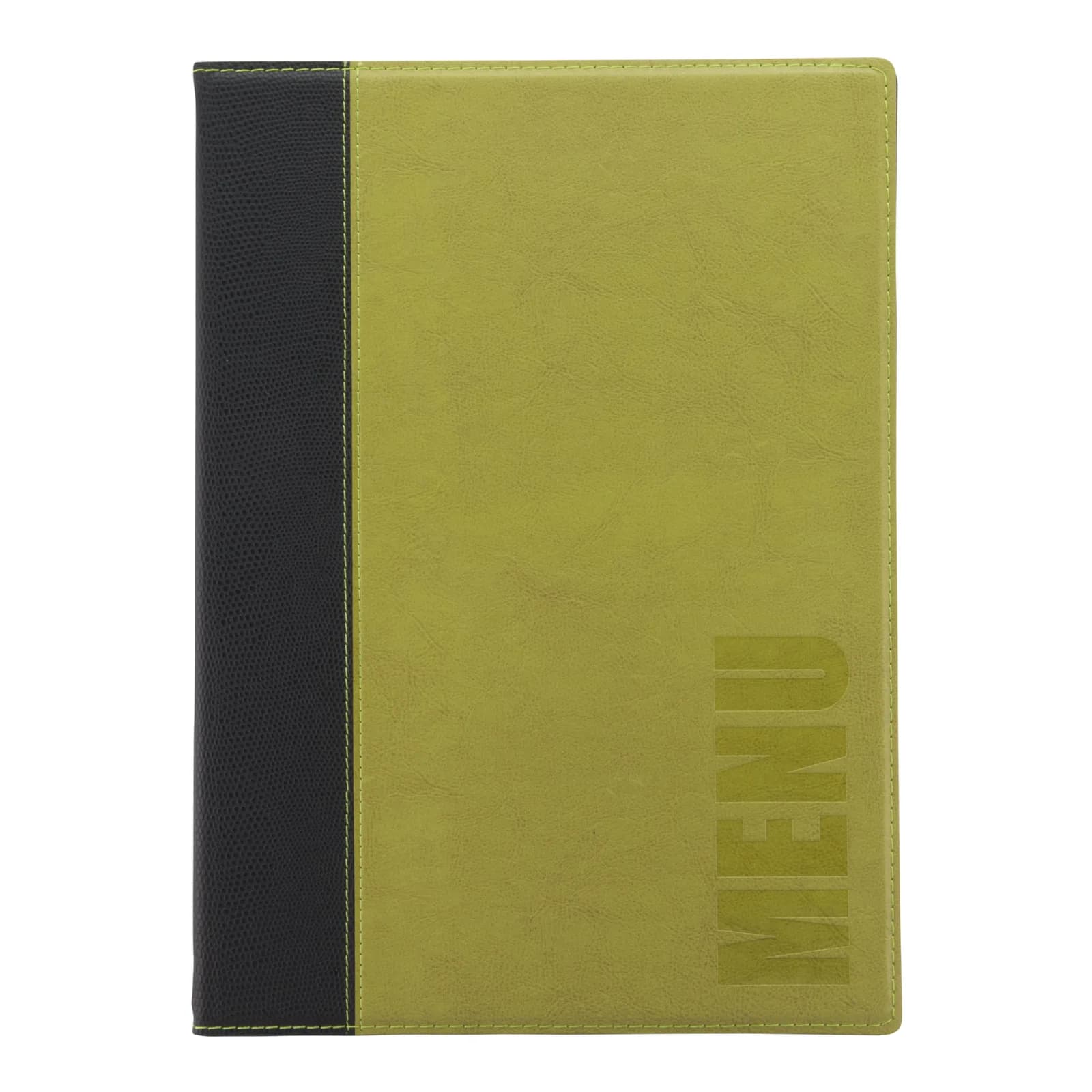 Securit® Protège-menu A4 "Trendy" - Vert - Simili-cuir - 4 vues