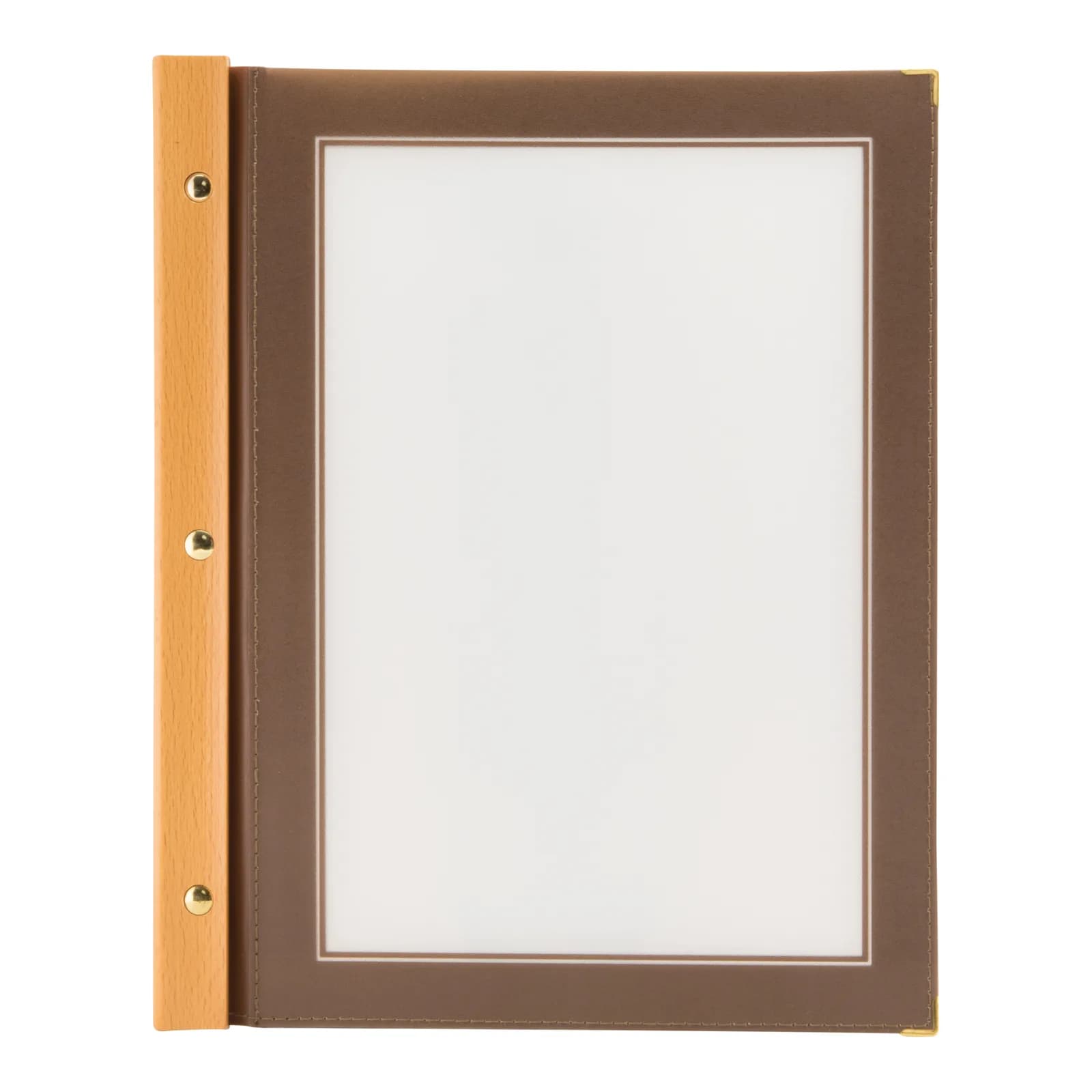 Securit® Wood Speisekarte A4 mit 2 doppelseitigen Einsätzen