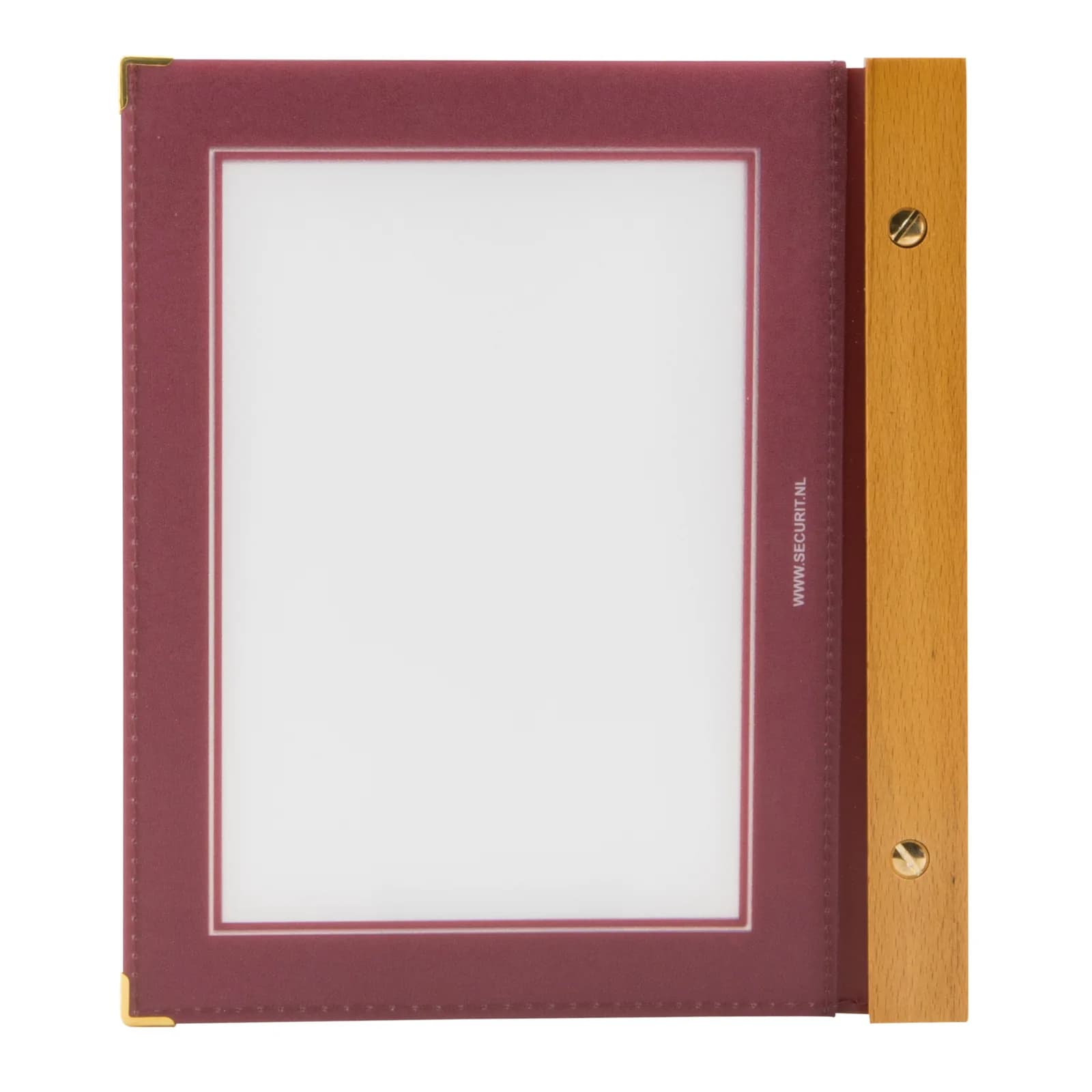 Securit® Wood Speisekarte A5 mit 2 doppelseitigen Einsätzen