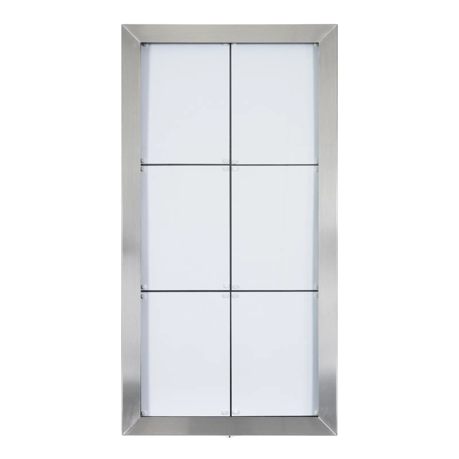 Securit® LED-Ständer farbig - Edelstahl - Fernbedienung inkl. - 6×A4