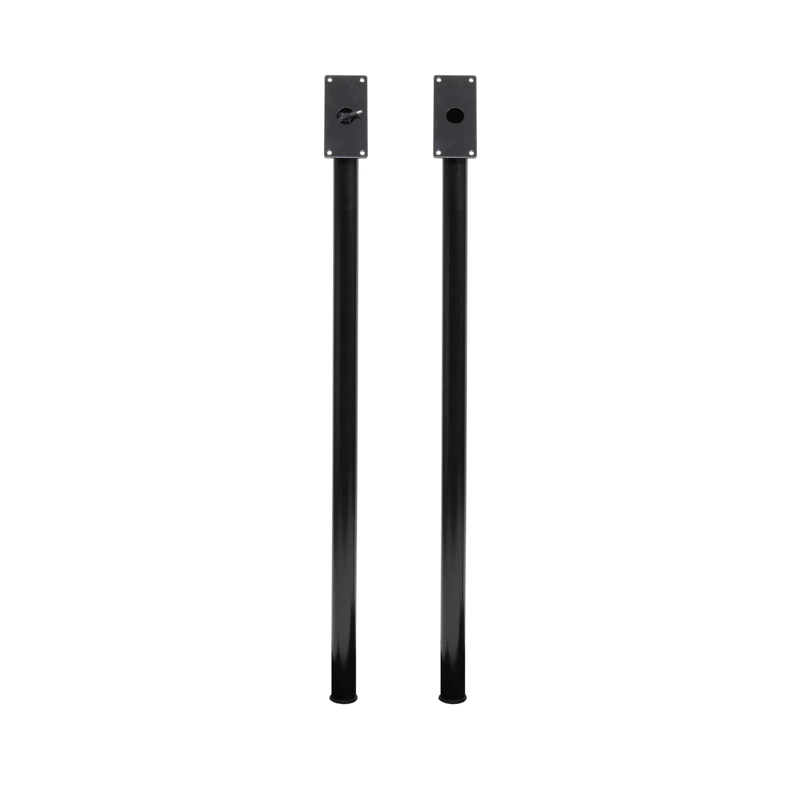 Securit® Black Star XXL — stijl 110 cm in zwart gepoedercoat staal (zonder voet)