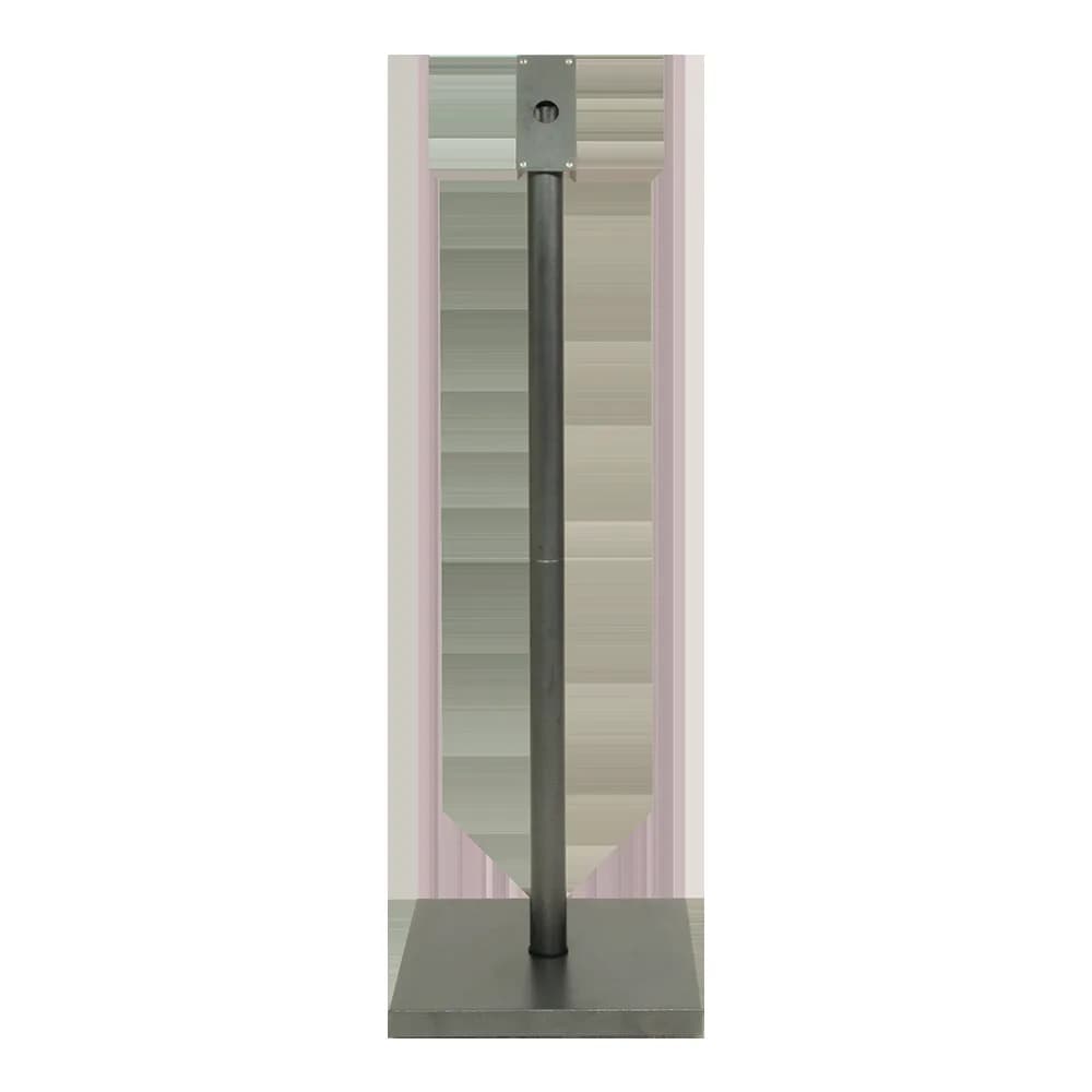 Securit® set staander + voet — gegalvaniseerd staal — 135 cm voor LED-menustandaard Coated Steel