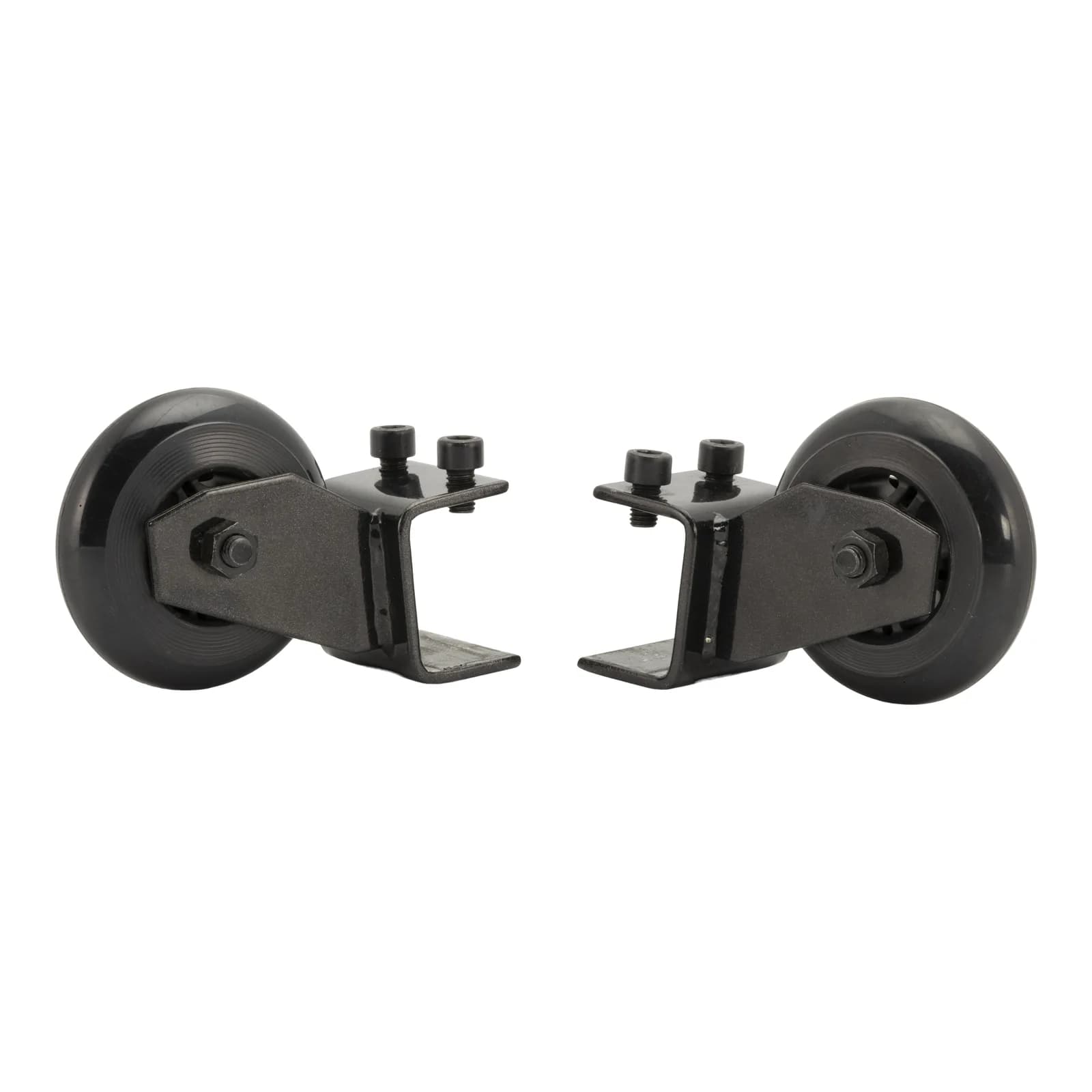 Securit® zwarte wielen voor menustandaards (paar)