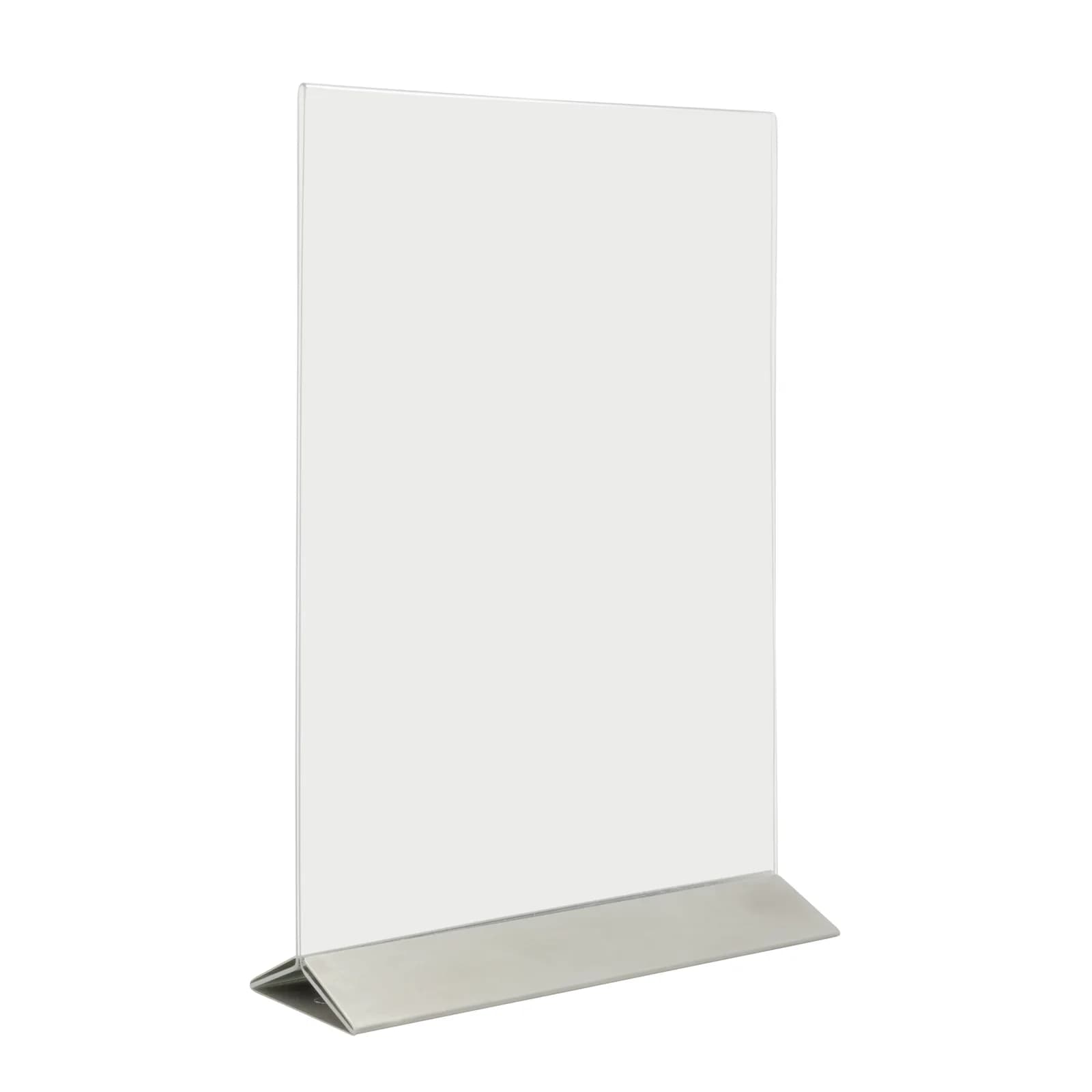 Securit® L-Plakattasche - transparentes Acryl mit Aluminium-Sockel - Format A4