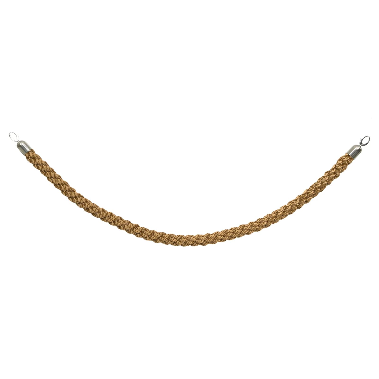 Securit® geflochtenes Seil für klassischen Pfosten – Chrombeschläge – 150 cm