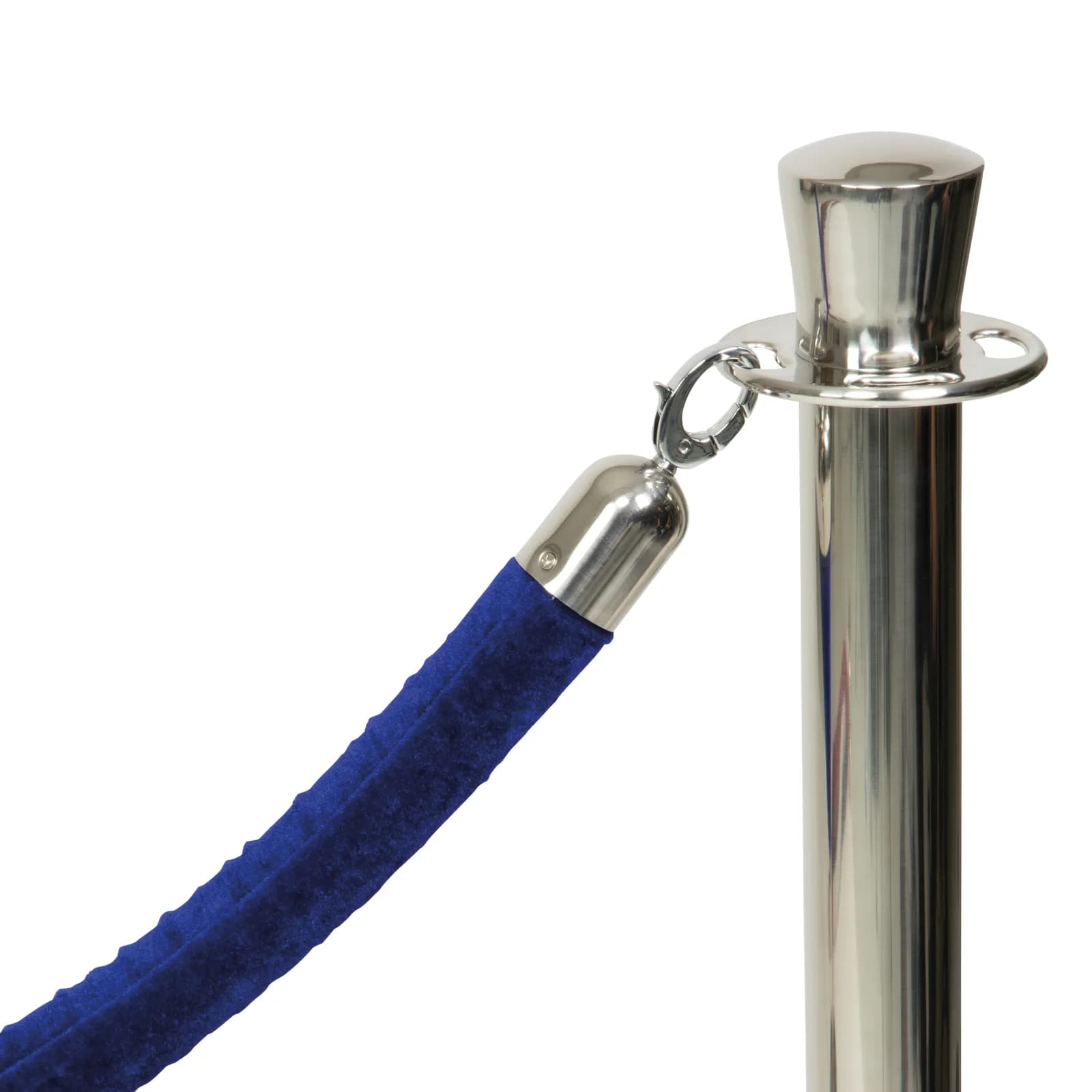 Securit® Samtseil für klassischen Pfosten – Chrombeschläge – 150 cm