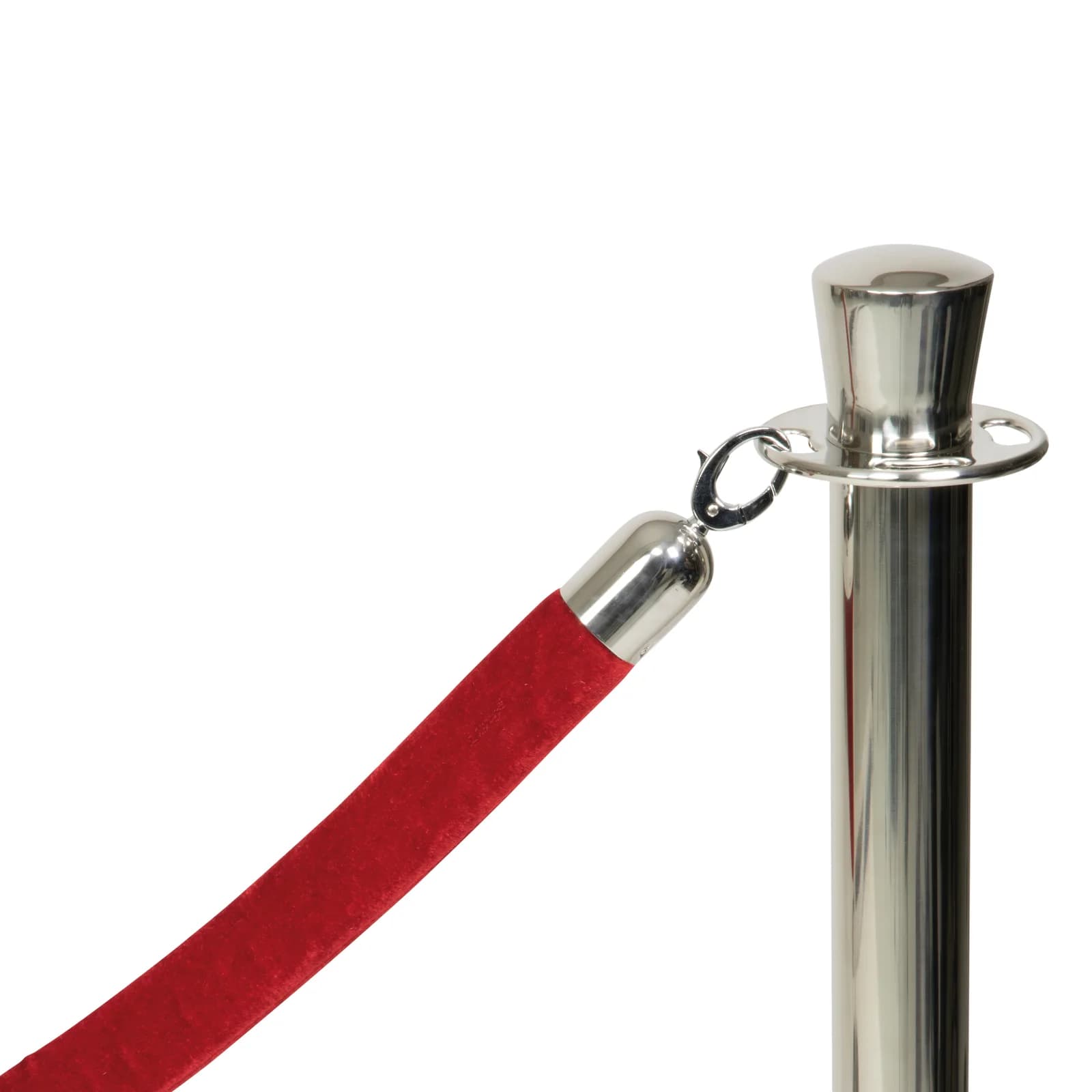Securit® Samtseil für klassischen Pfosten – Chrombeschläge – 150 cm