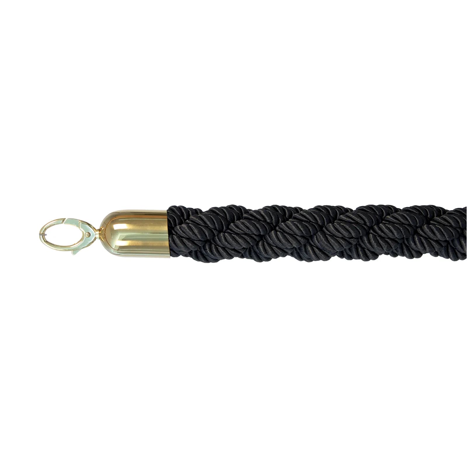 Securit® geflochtenes Seil für klassischen Pfosten – Goldbeschläge – 150 cm