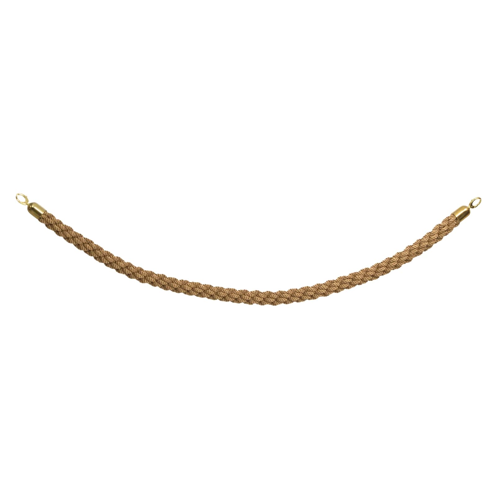 Securit® geflochtenes Seil für klassischen Pfosten – Goldbeschläge – 150 cm
