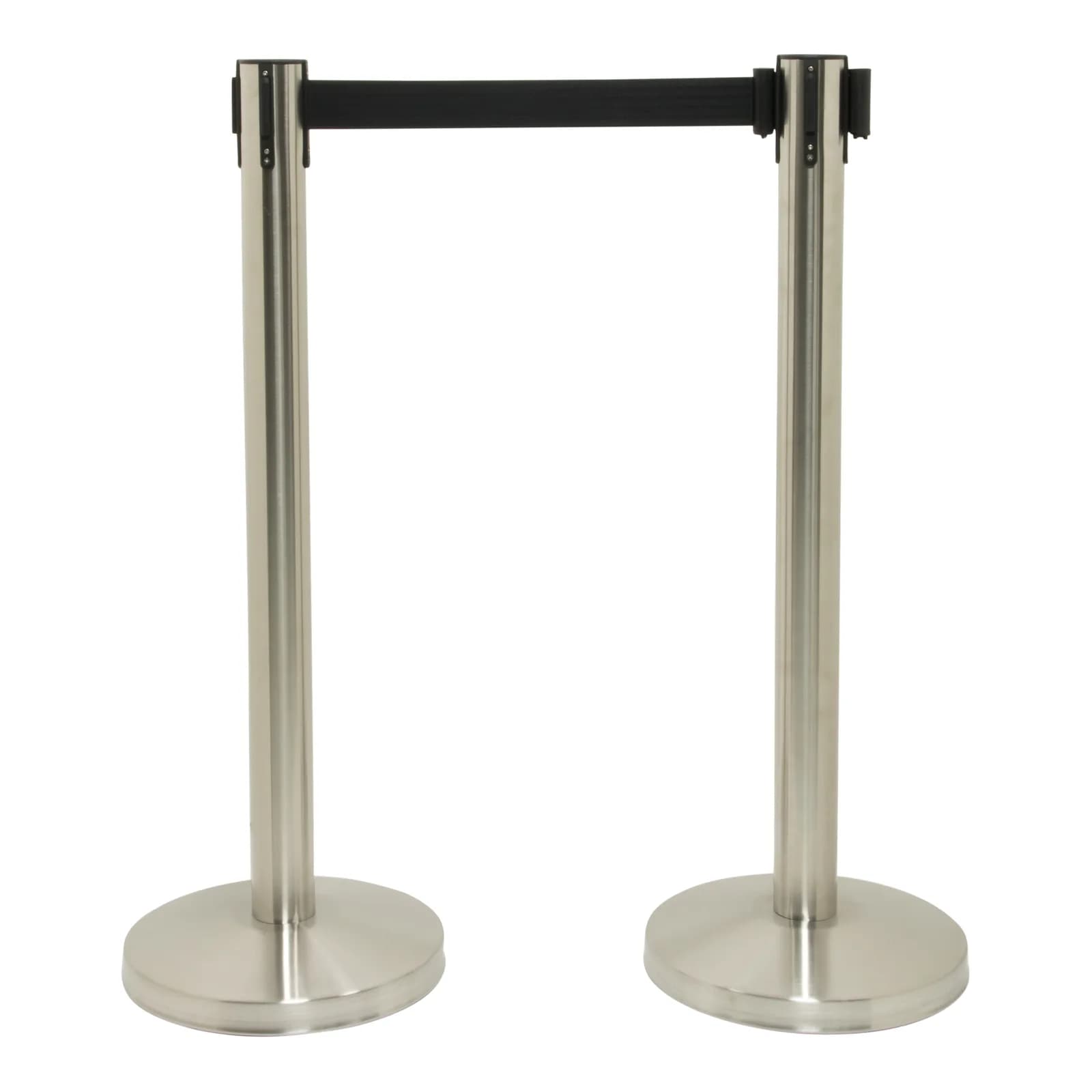 Securit® SET 2 potes recepció entrada crom + corda retràctil - 8,5 kg - Banda 190cm