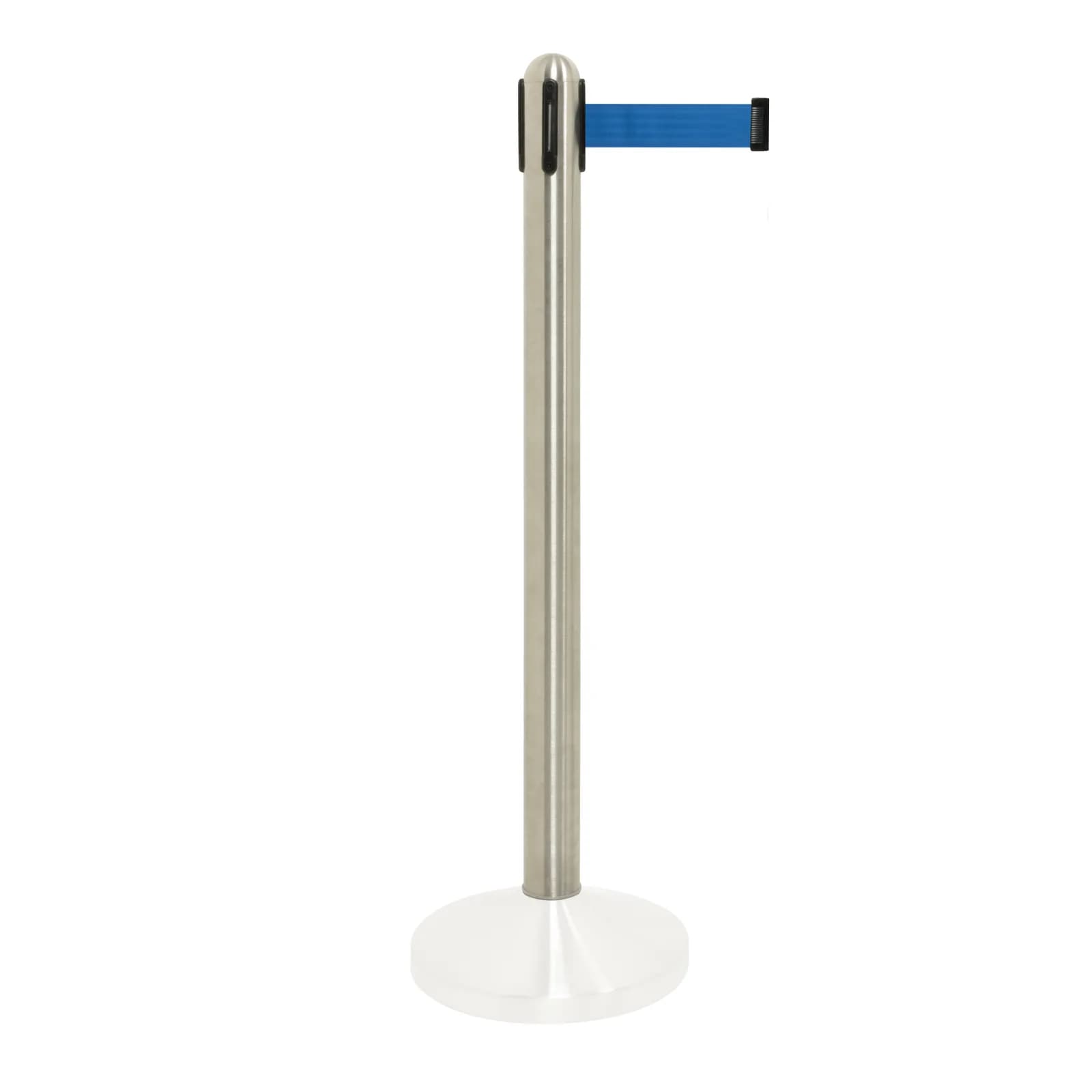 Securit® Ausziehbares Nylon-Absperrseil Blau - Edelstahl - 100cm (Seil 210cm) - ohne Sockel