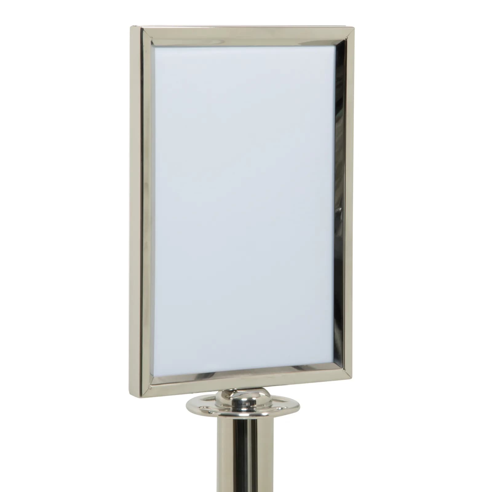 Securit® Plakathalter Standard A4 - verchromt - Befestigungszubehör inkl.