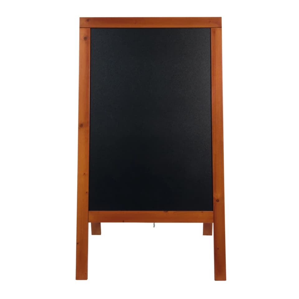 Securit® Panneau trottoir "Woody" - Acajou - Bois finition pin laqué - 70x120cm