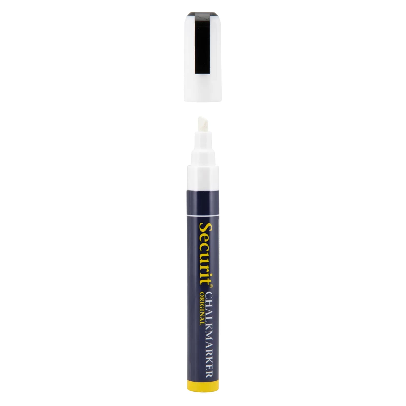 Securit® vloeibare krijtstift - Wit - Beitelpunt 2-6 mm
