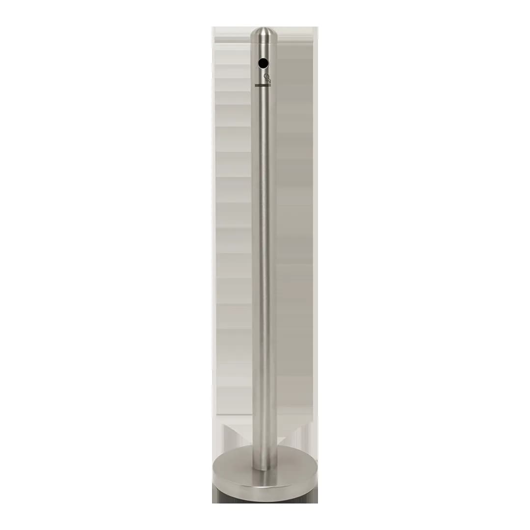 Securit® Asbakpaal chroom - 100 cm voor horeca-buitenruimte