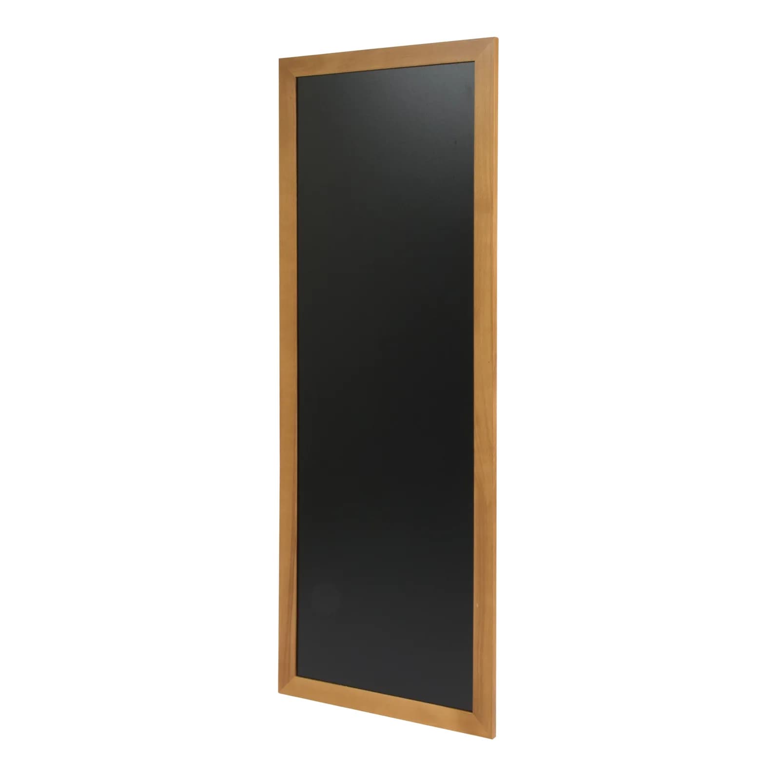 Securit® Ardoise murale "Long" - Bois finition teck laqué - Kit de montage inclus - 56x150cm