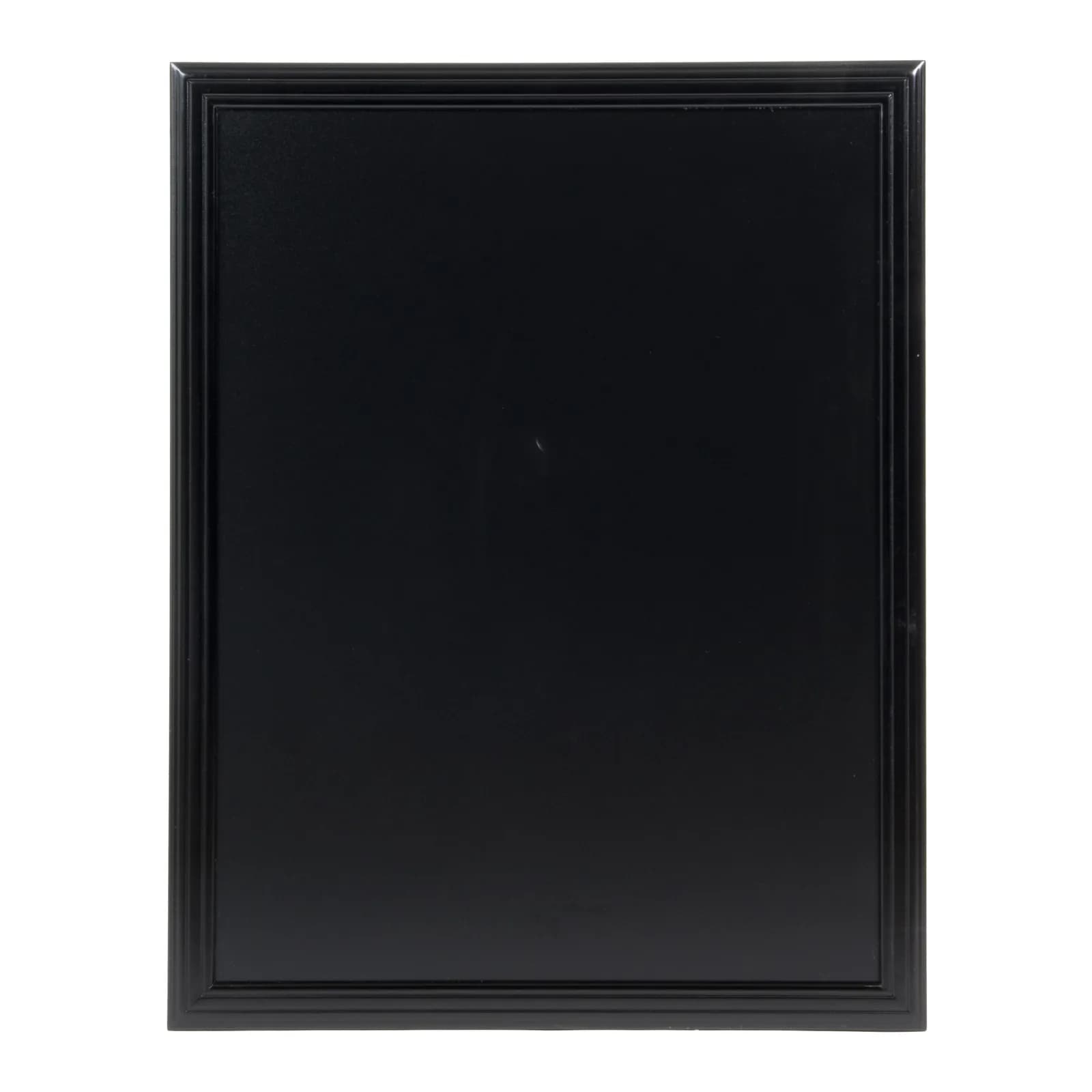 Securit® Ardoise murale "Universal" - Bois finition noir laqué - Kit de montage inclus -70x90cm