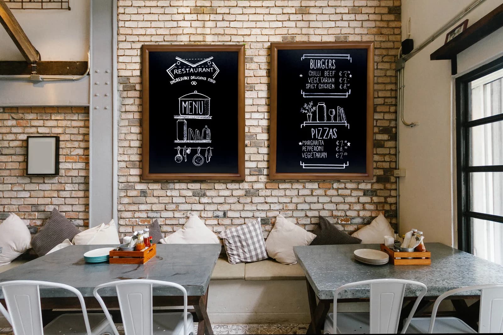 Securit® Holz-Kreidetafel Universal, lackiert – 70×90cm — Securit® by Montandor — In situ